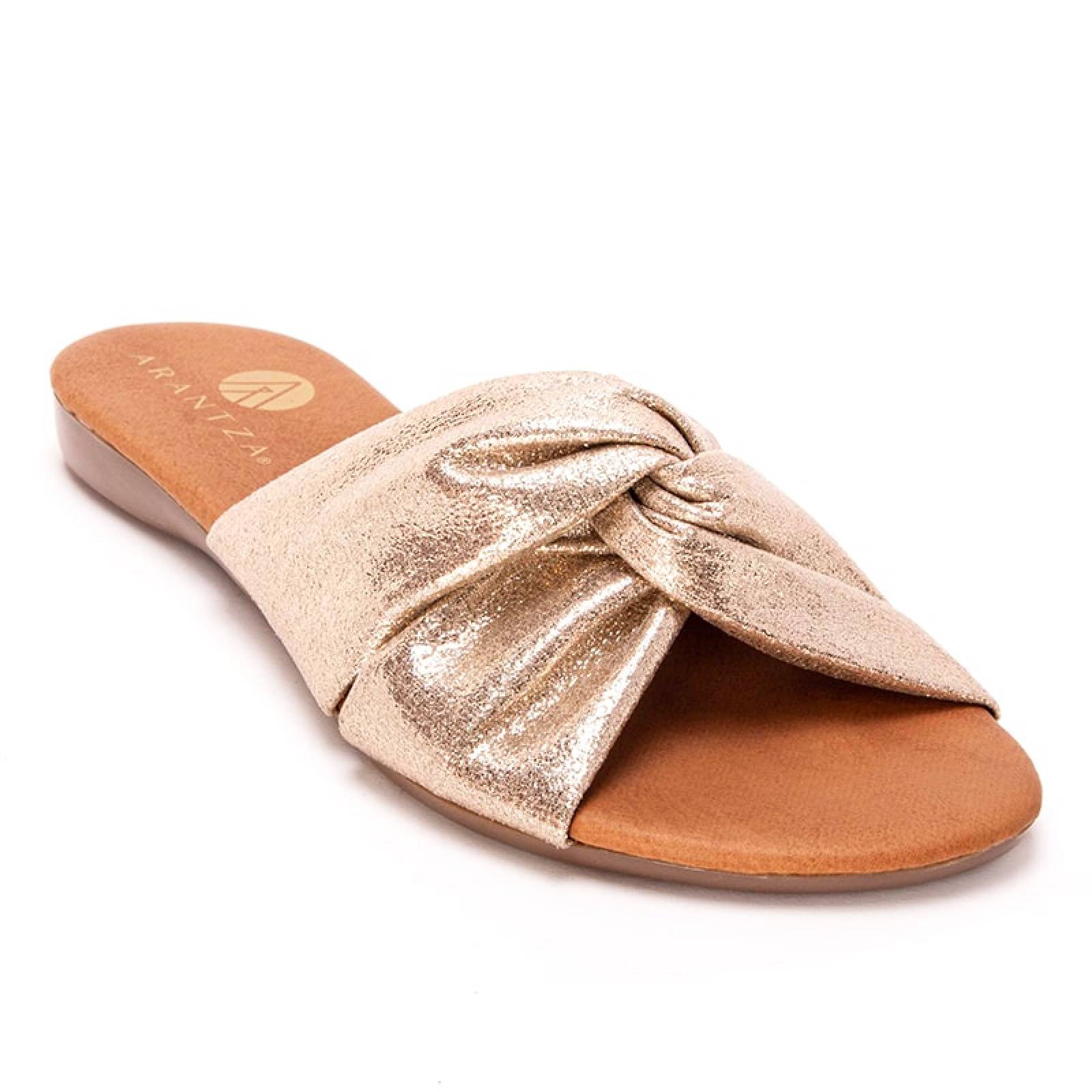 Sandalia Piso Dama 1595 Moño Moderna Y Cómoda