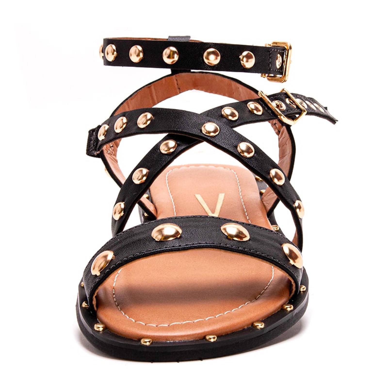 Sandalia Piso Dama Vizzano 6399518 Tiras Y Estoperoles