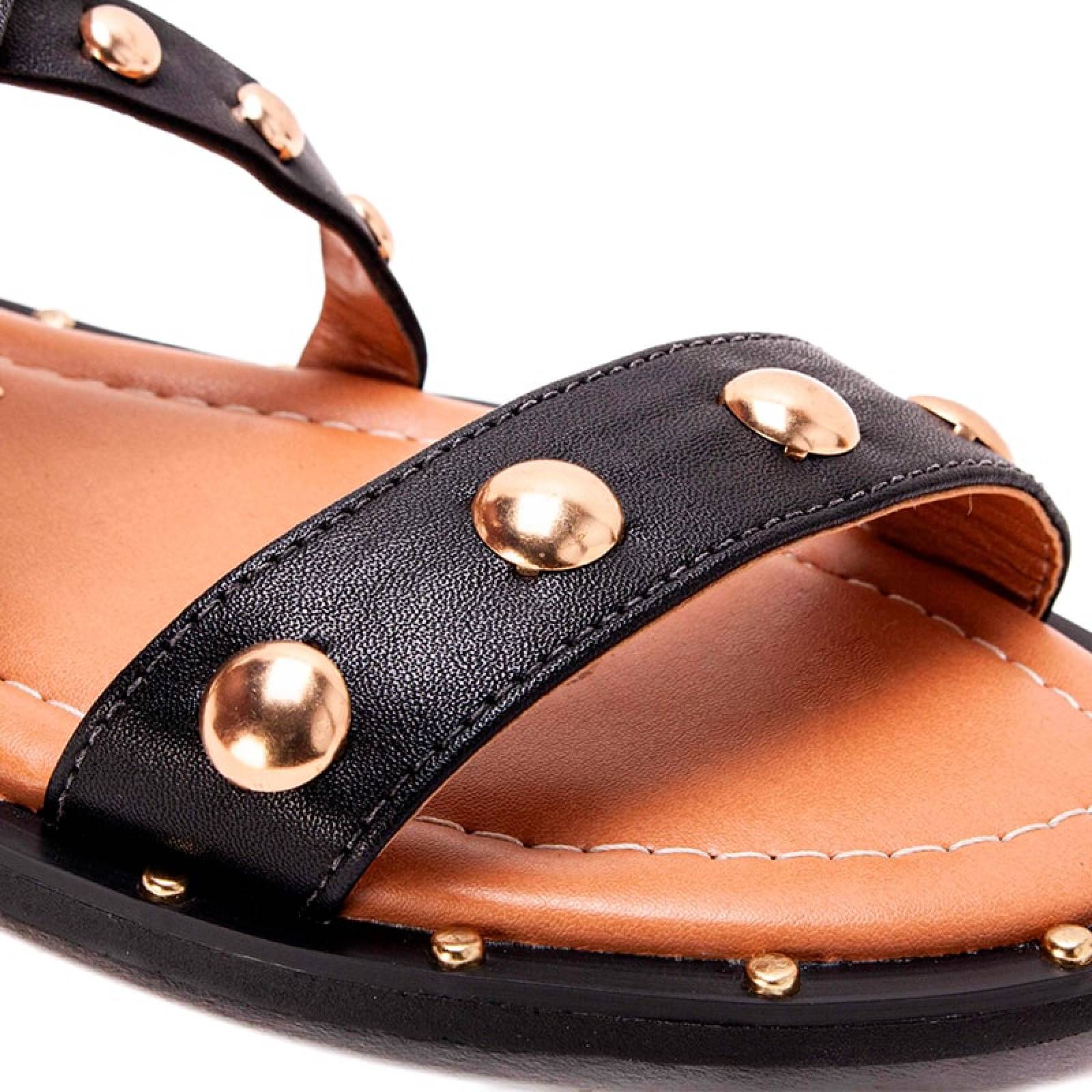 Sandalia Piso Dama Vizzano 6399518 Tiras Y Estoperoles