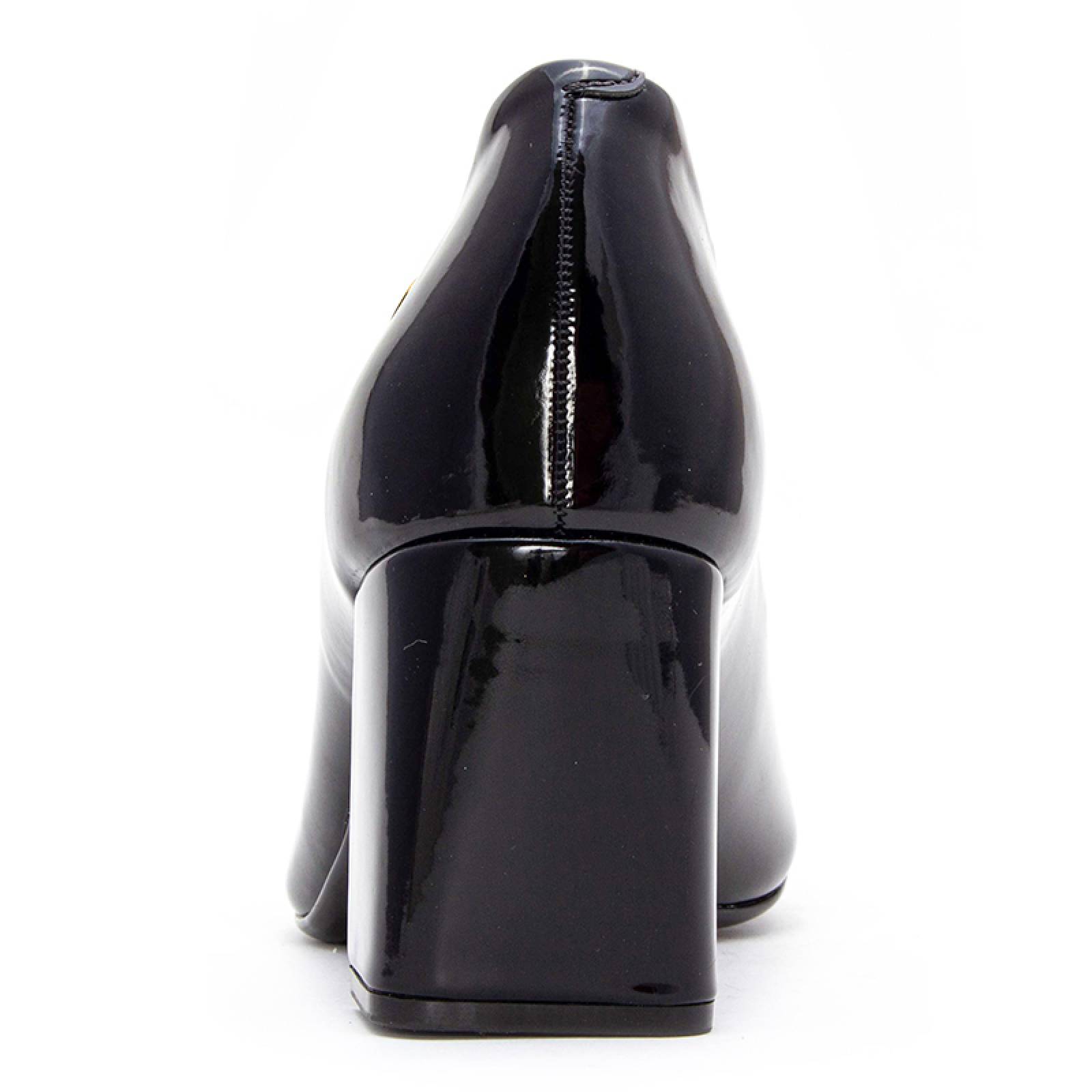 Tacón Cerrado Alto Dama Negro 1373101 Vizzano Charol Cómodo