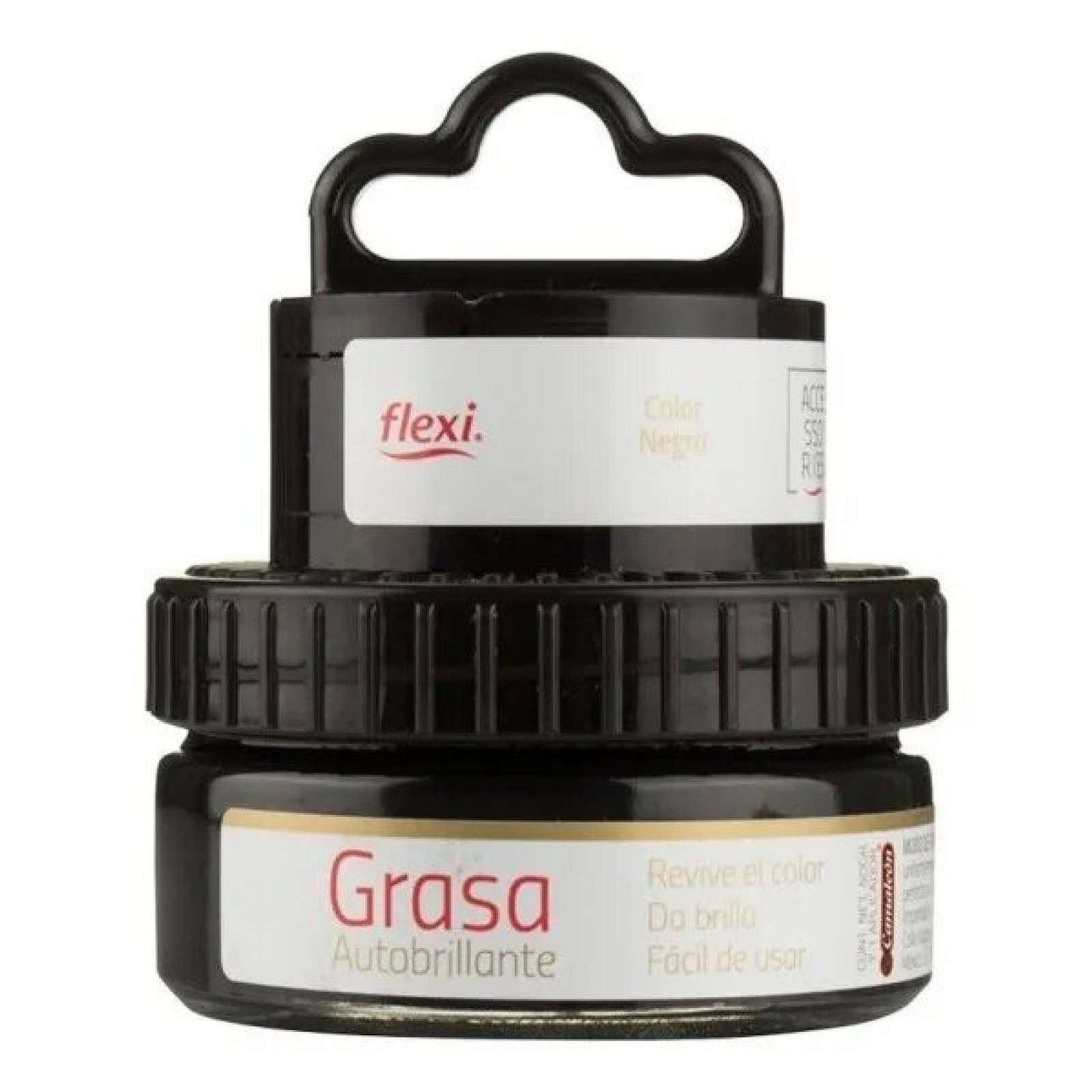 Grasa Autobrillante Calzado Piel Lisa Flexi Negro