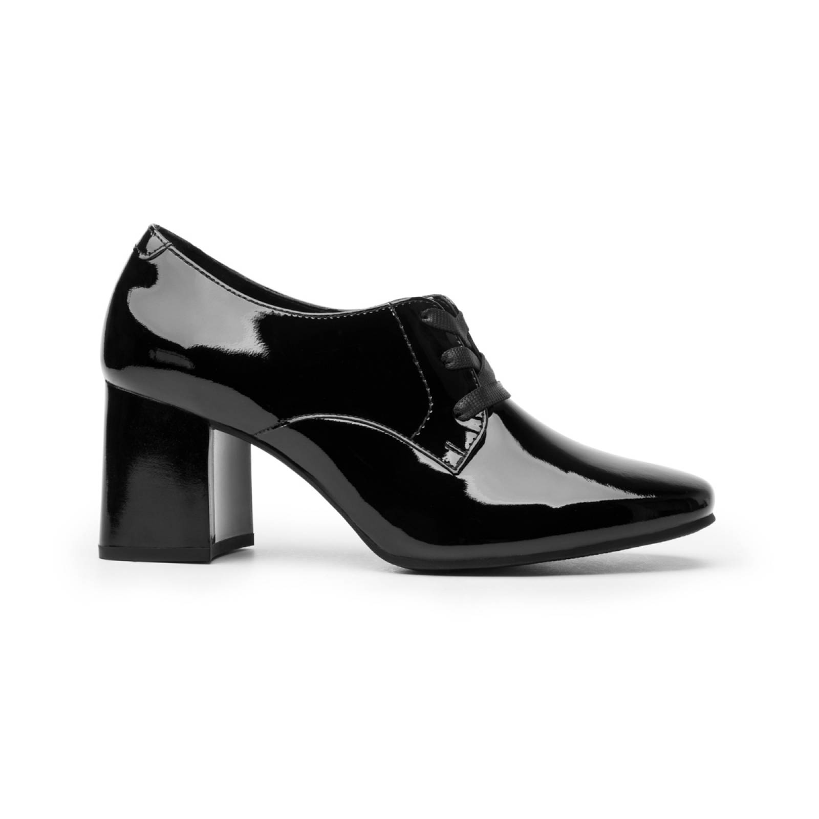 Tacón Cerrado Alto Dama Flexi 109003 Negro Charol