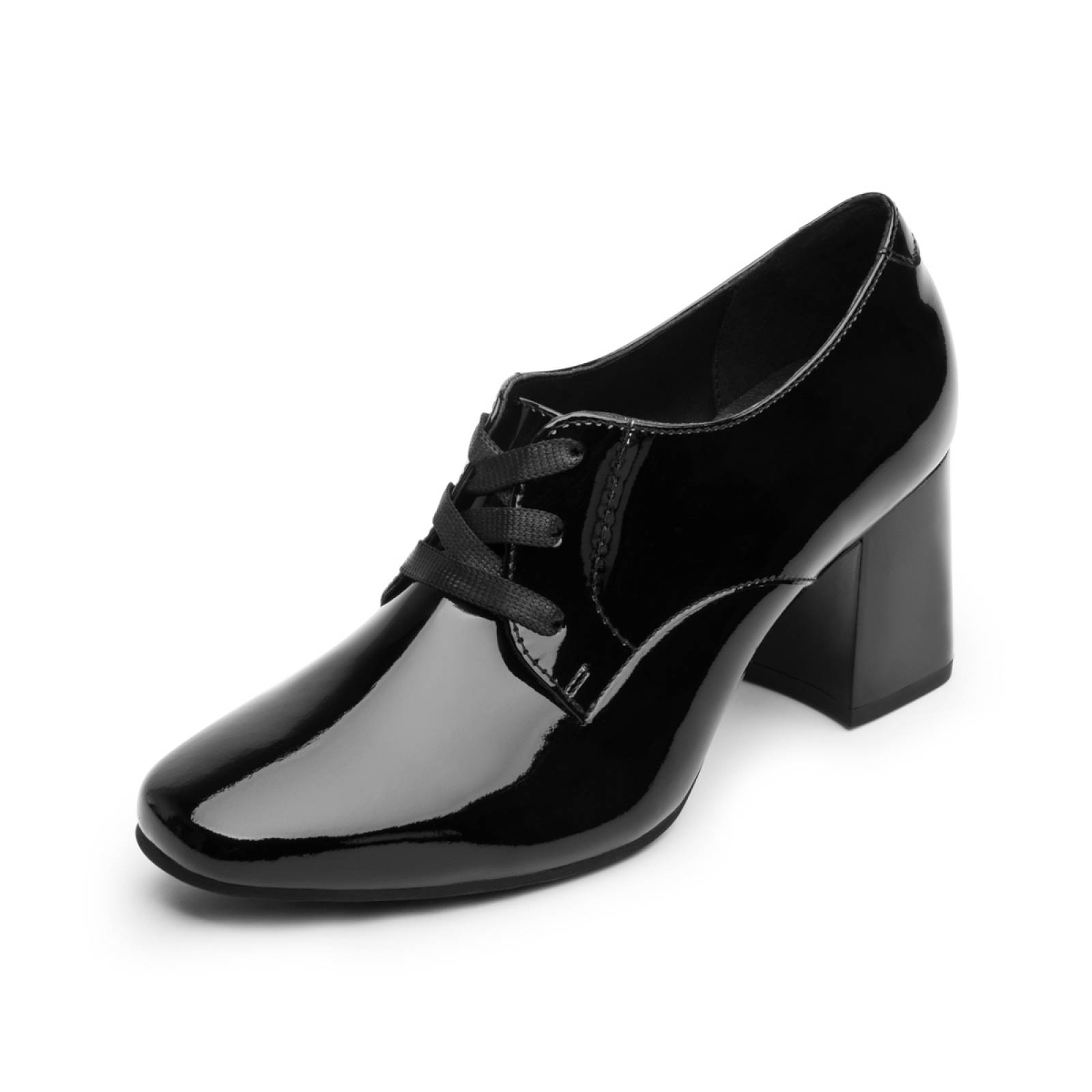 Tacón Cerrado Alto Dama Flexi 109003 Negro Charol