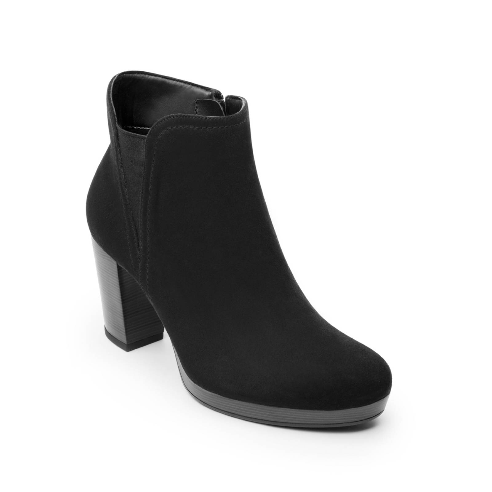 Botín Alto Dama Flexi 105809 Gamuza Elástico Lateral