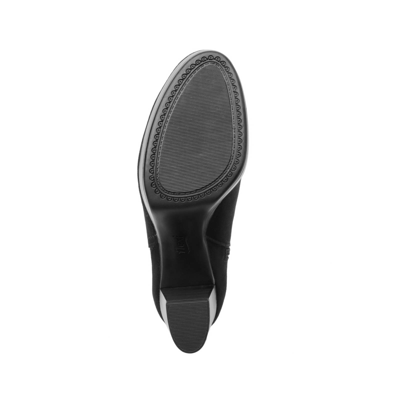 Botín Alto Dama Flexi 105809 Gamuza Elástico Lateral