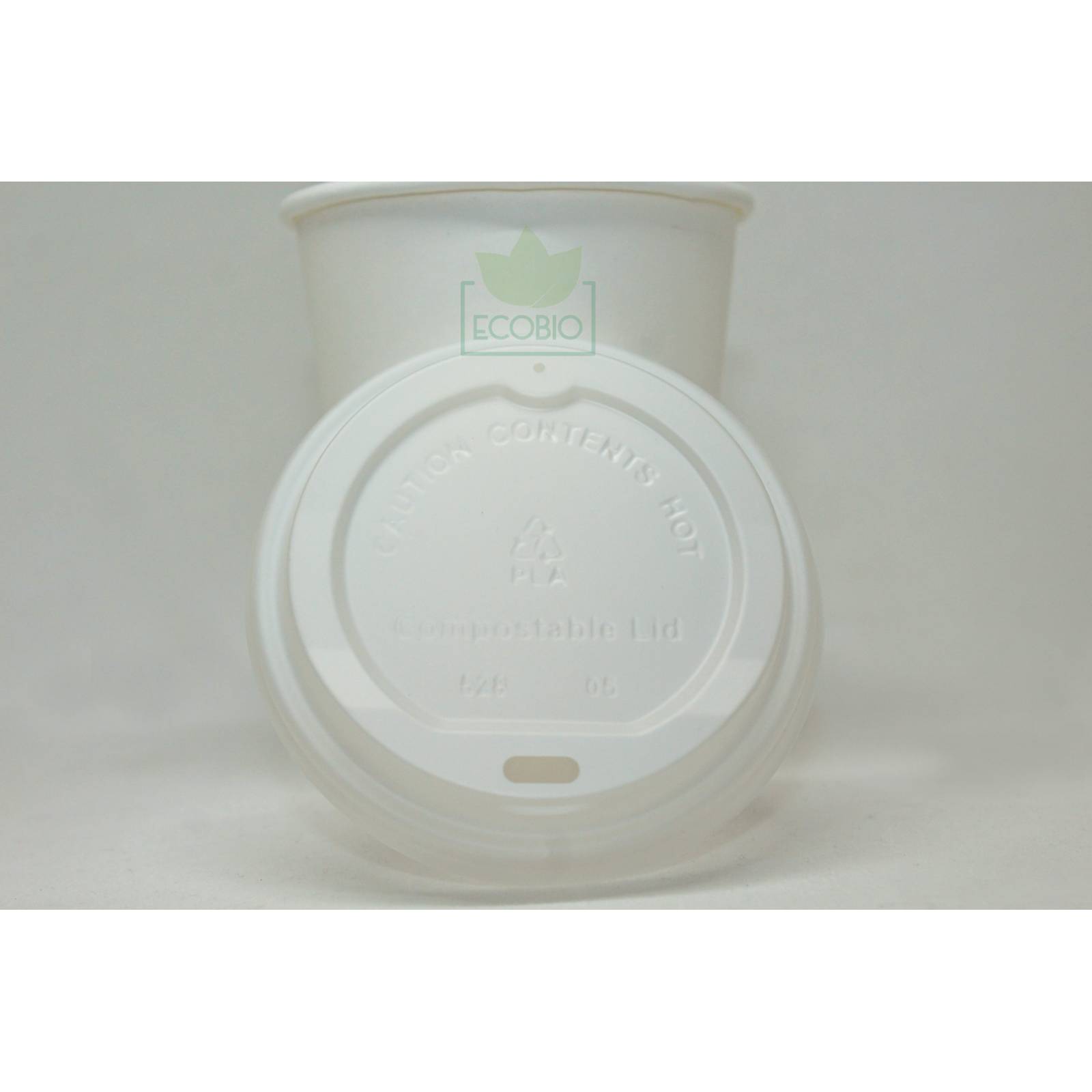 Tapa Para Vaso Café De 8 a 16oz Biodegradable Compostable Ecobio