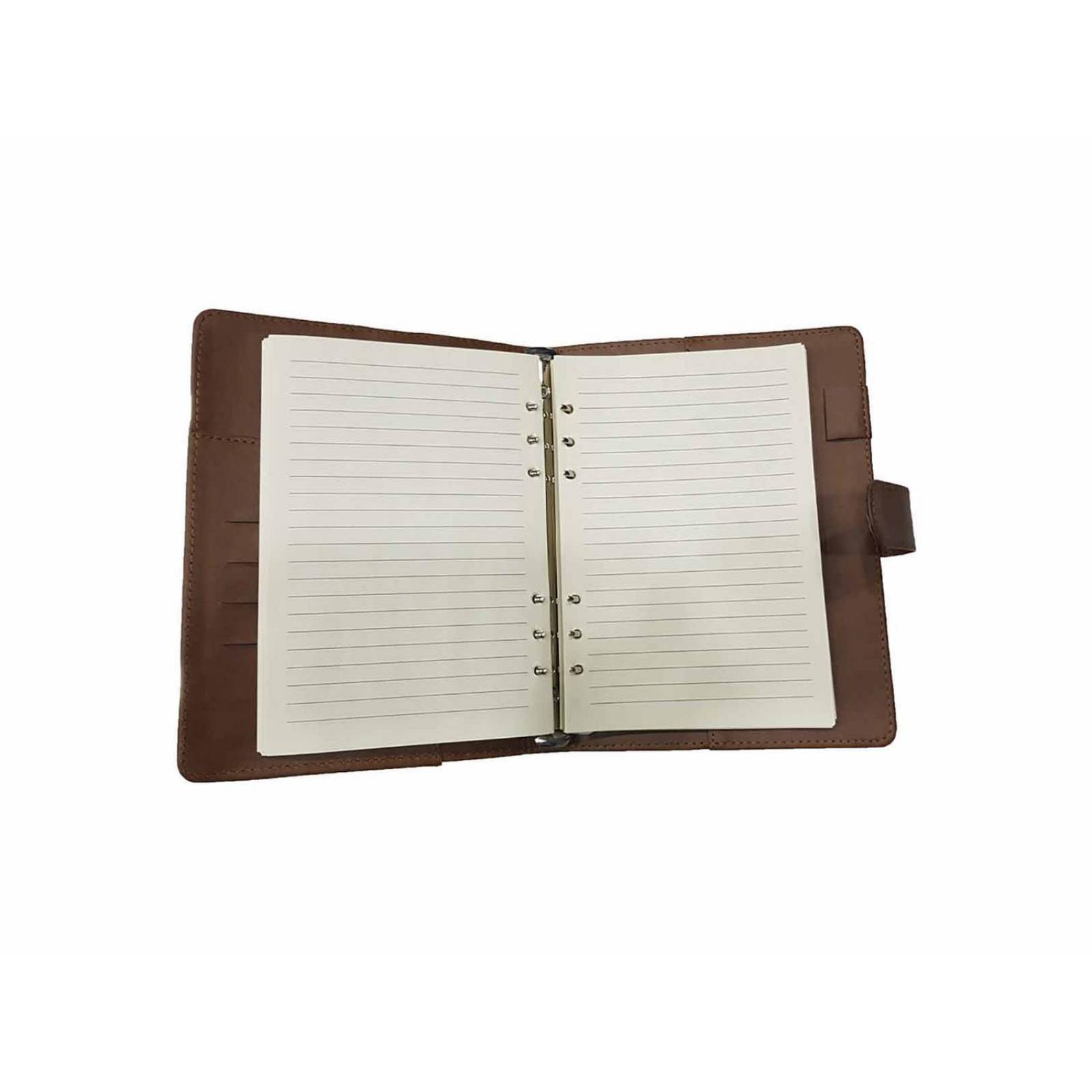 Carpeta de Curpiel con block Café