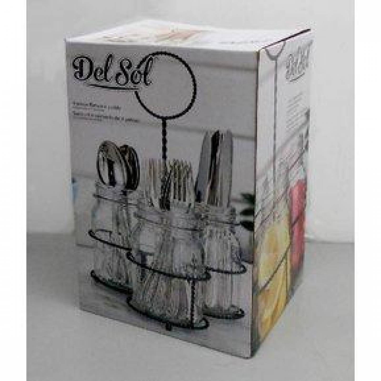 Porta Cubiertos de Mason Jars con Rack 