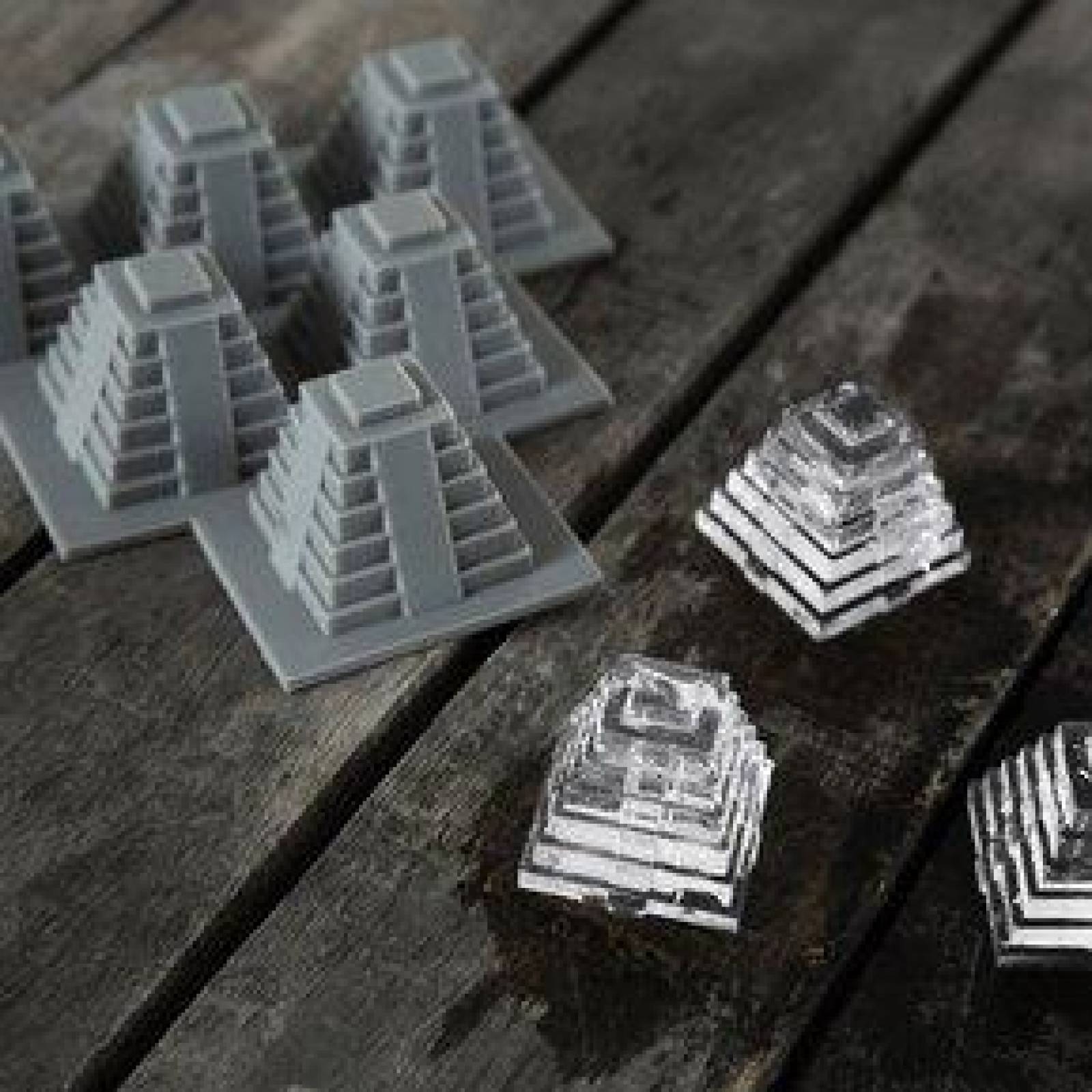 Imagine-Nation "Pyramid Ice" Molde de silicón para hielo 