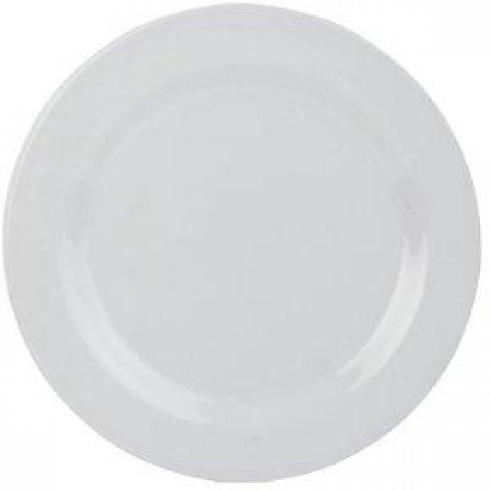Plato blanco redondo melamina 