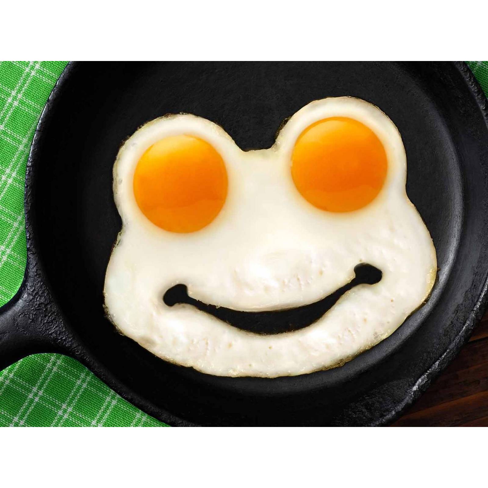 Molde para Huevo "Frog" Verde 16x5x14 cm