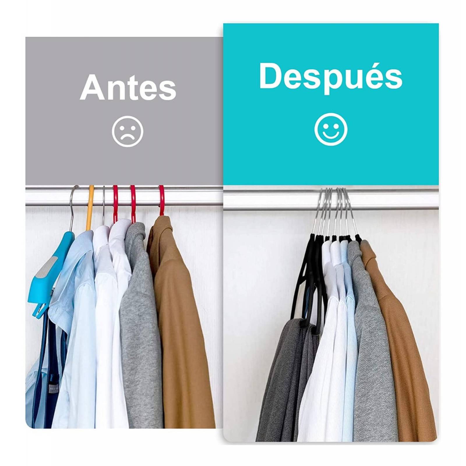 Set 10 Ganchos De Terciopelo Negro Good & Good