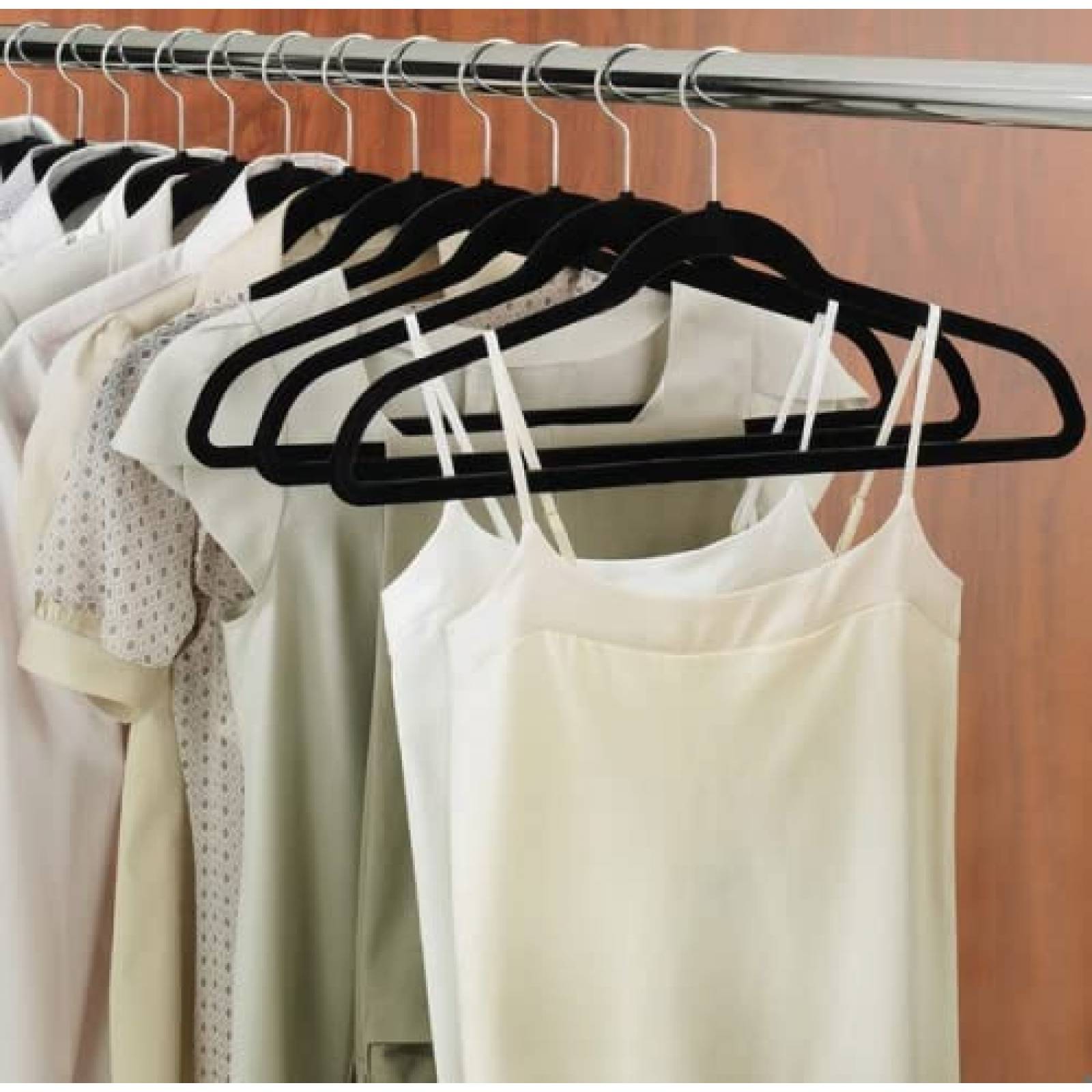 Set 10 Ganchos De Terciopelo Negro Good & Good