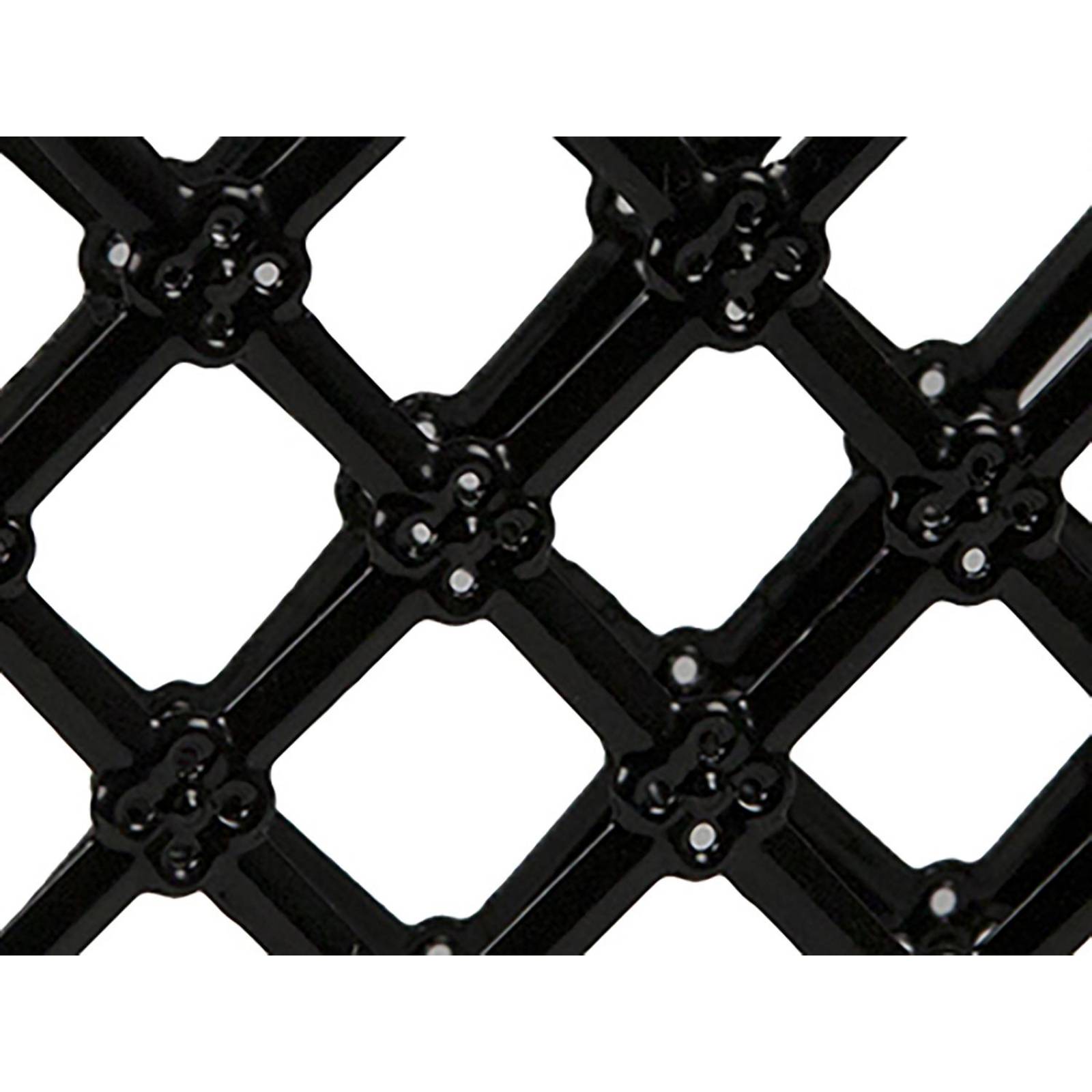 Servilletero con Rombos Negro 13x13x7cm 