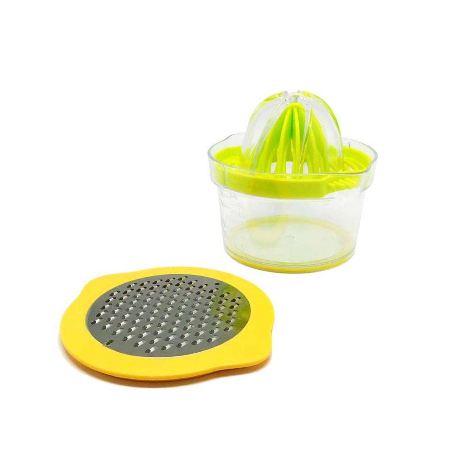 Exprimidor, colador y rallador manual 3 en 1 