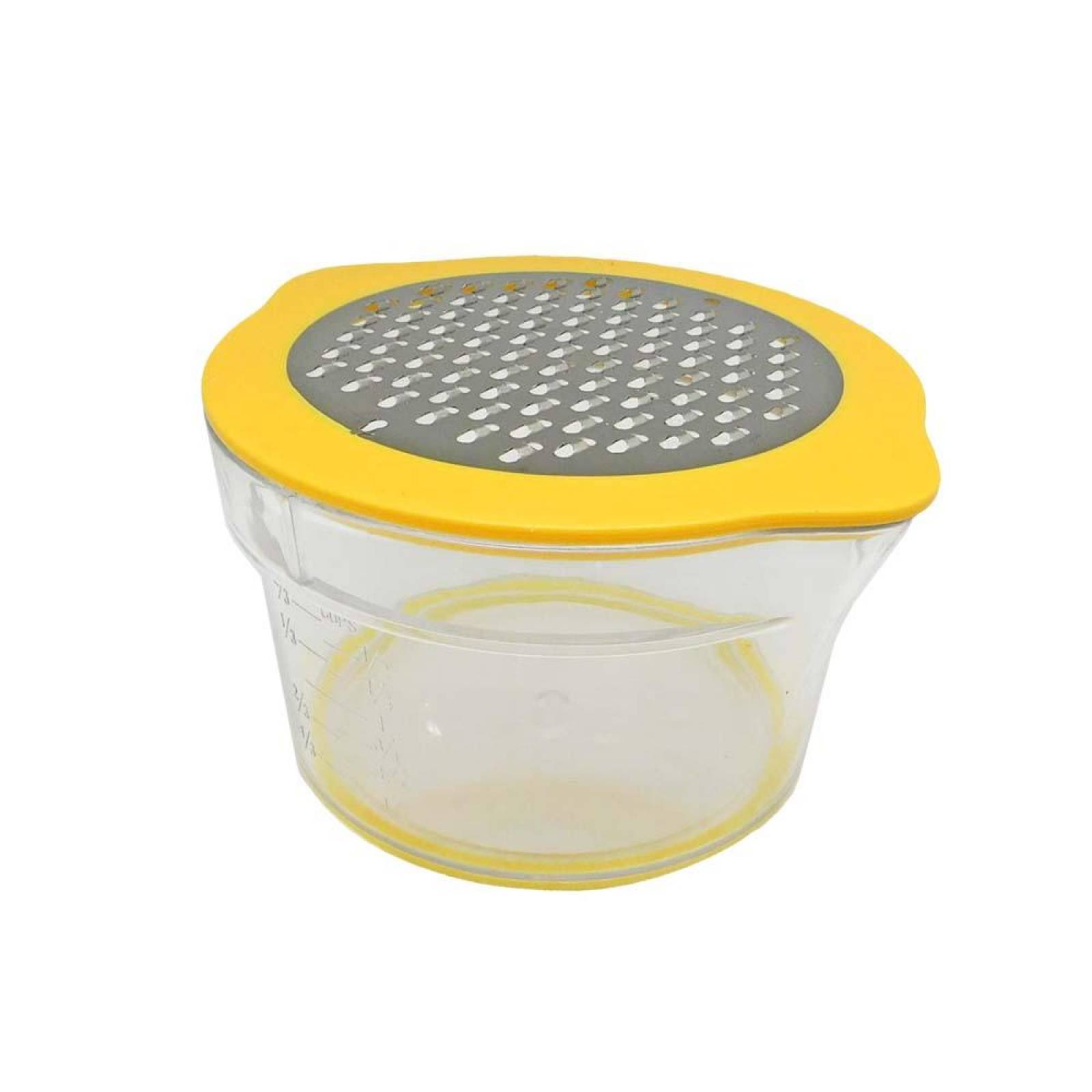 Exprimidor, colador y rallador manual 3 en 1 