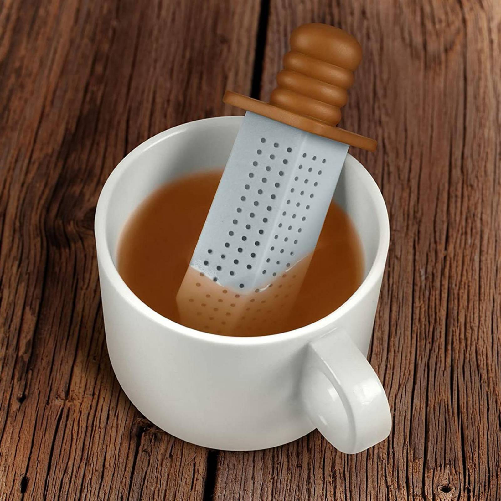 Infusor de Té Strong Brew Gris 5x4x12cm 