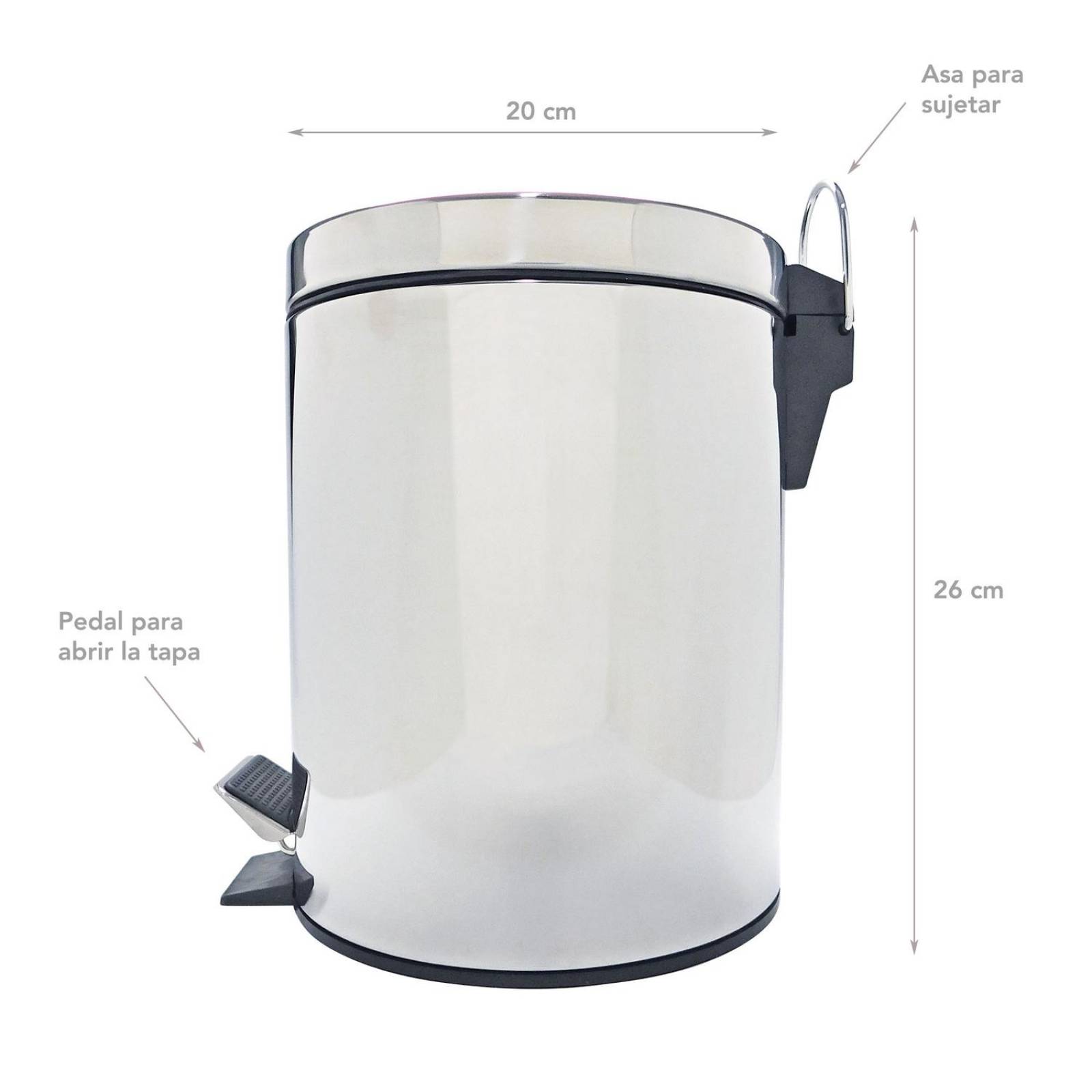 Bote de basura con pedal 5 L