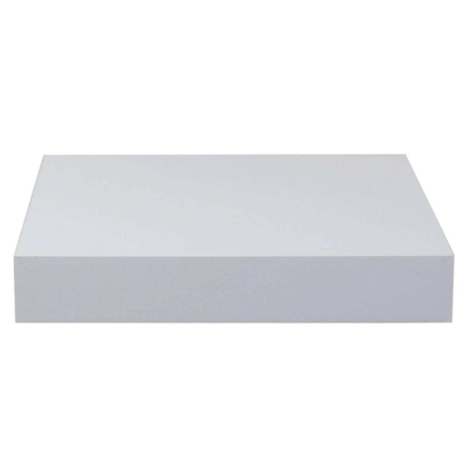 Repisa de Madera Flotante Minimalista Blanco 