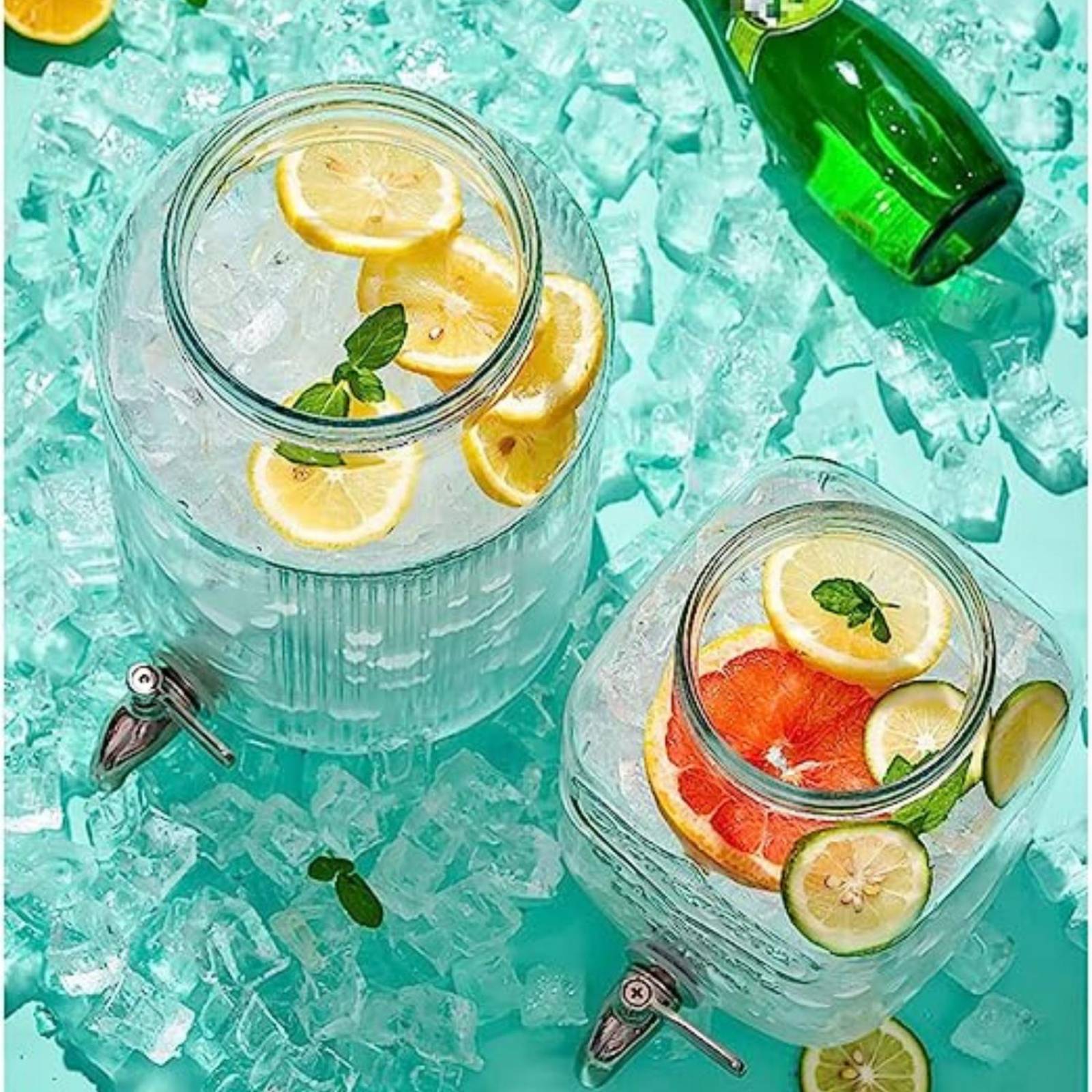 Dispensador de vidrio para agua, 5.6 L