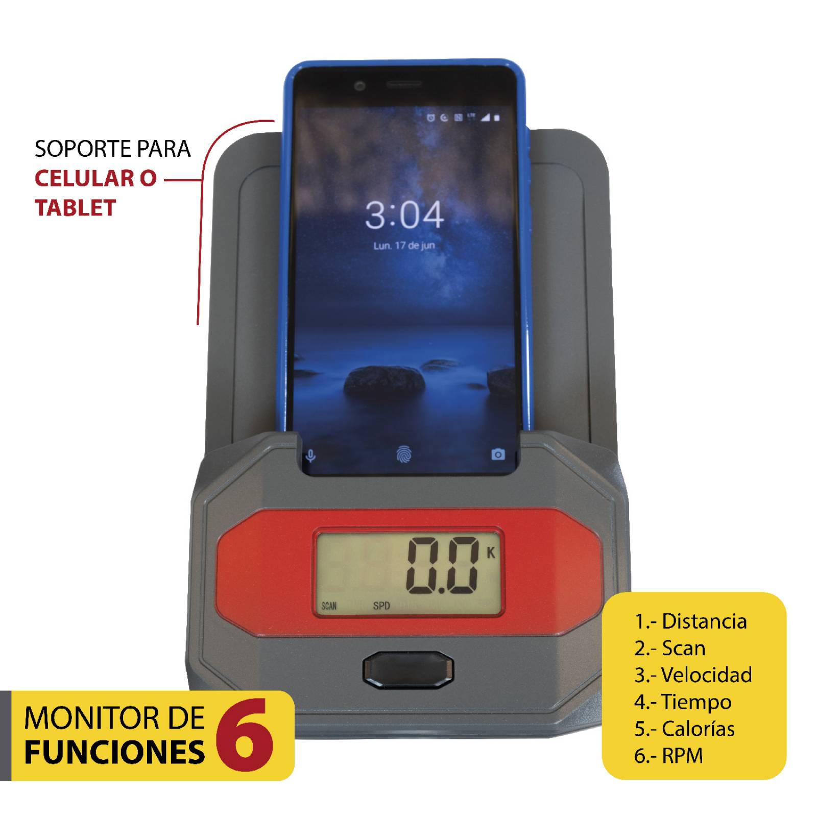 Escaladora Elíptica 4 EN 1 - Zynergy con Twister y porta celular
