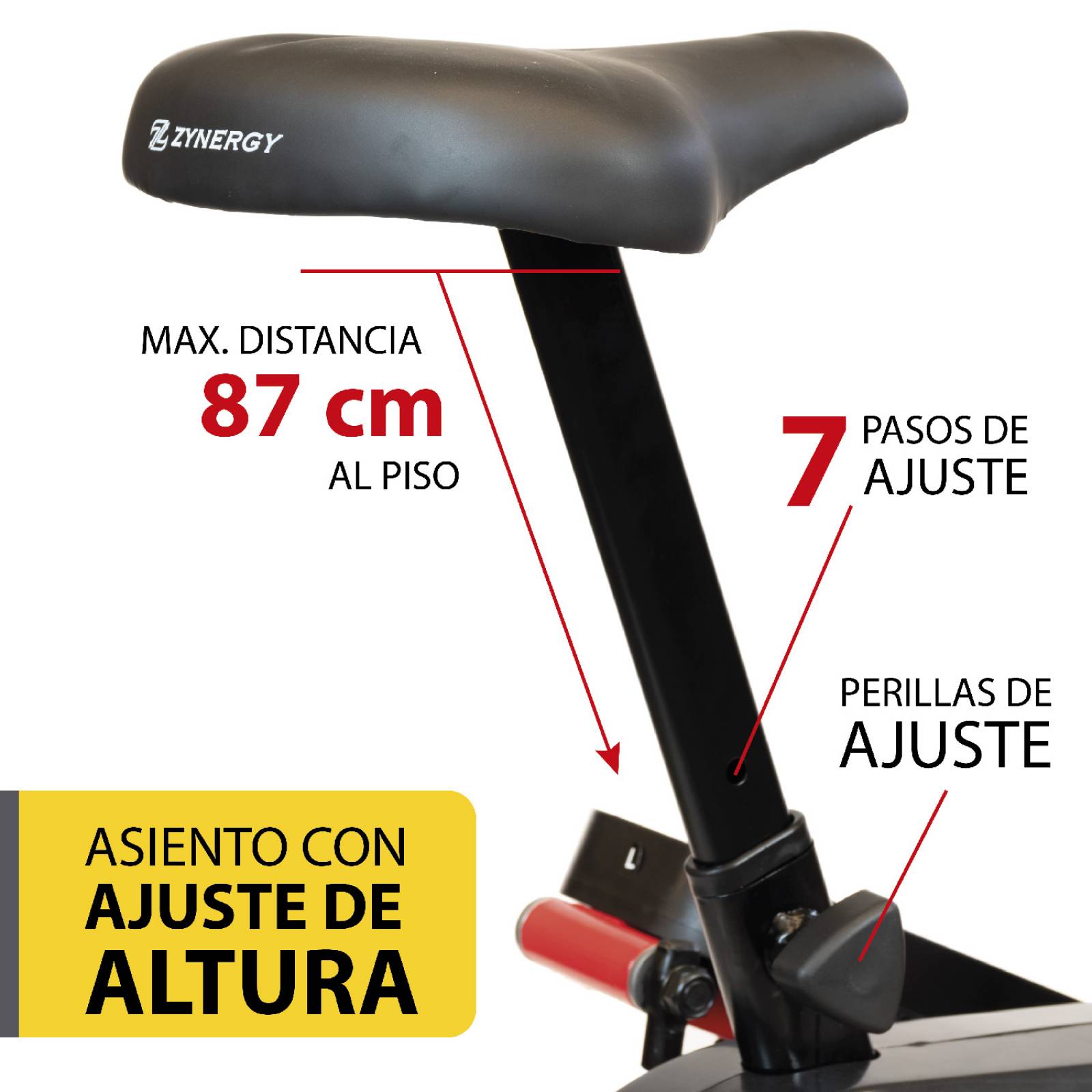 Escaladora Elíptica 4 EN 1 - Zynergy con Twister y porta celular