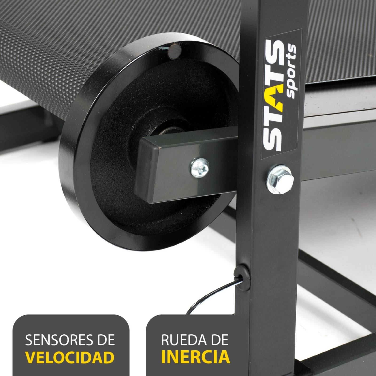 Caminadora Mecánica - Stats Sports con sensores de pulso