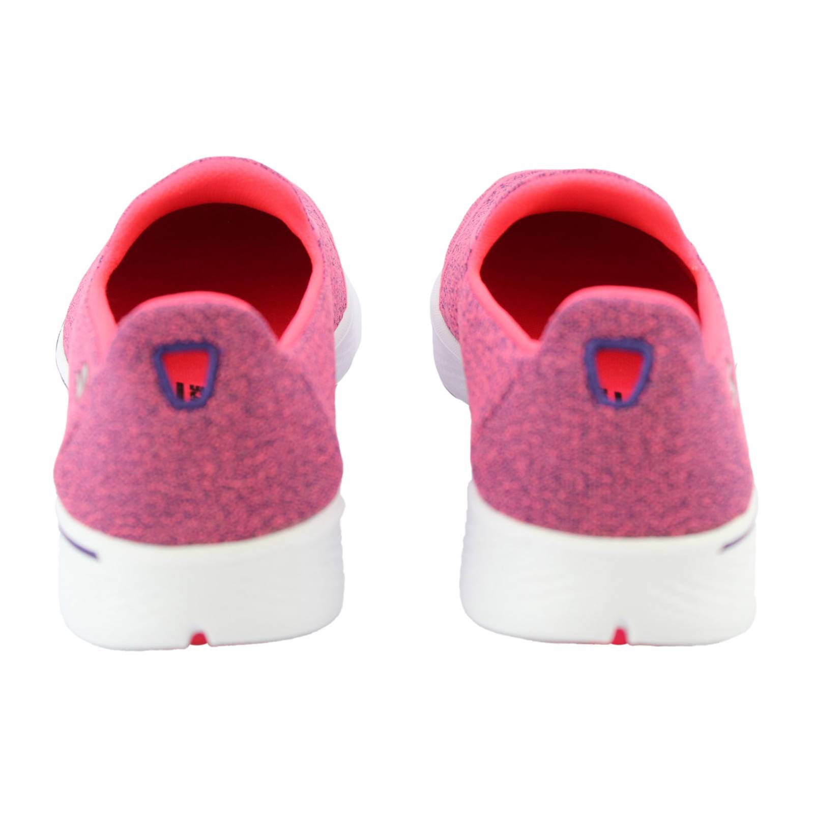 Tenis skechers dama go walk rosa con blanco