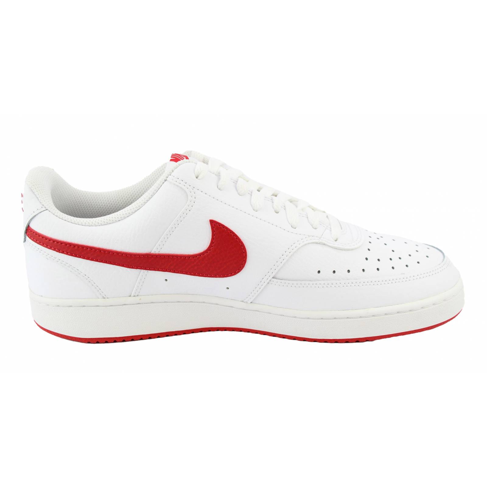 Tenis nike court vision low blanco con rojo