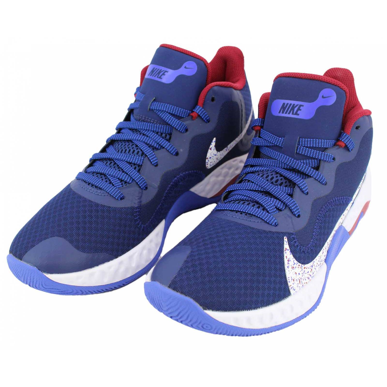 Tenis nike renew elevate caballero azul con rojo