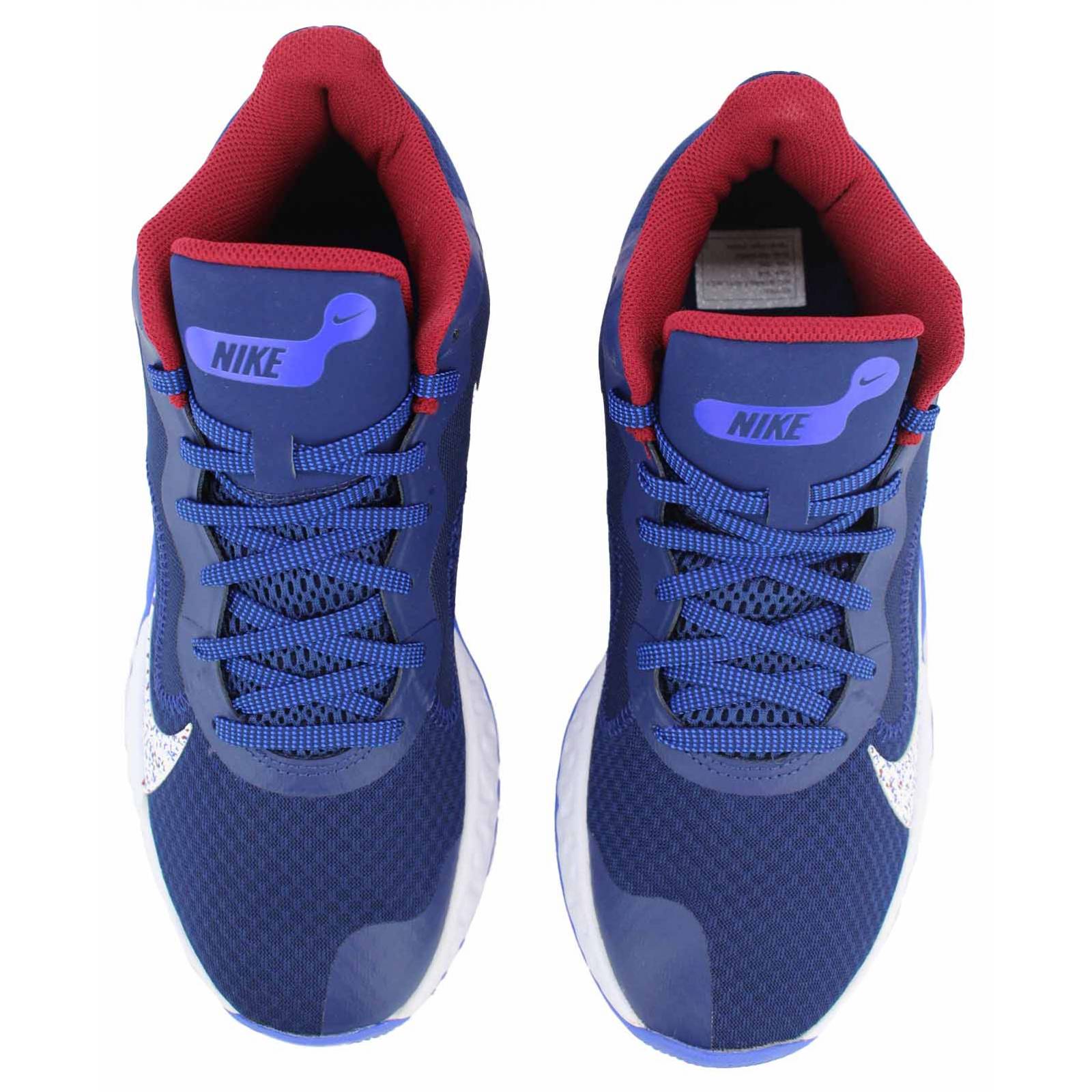 Tenis nike renew elevate caballero azul con rojo