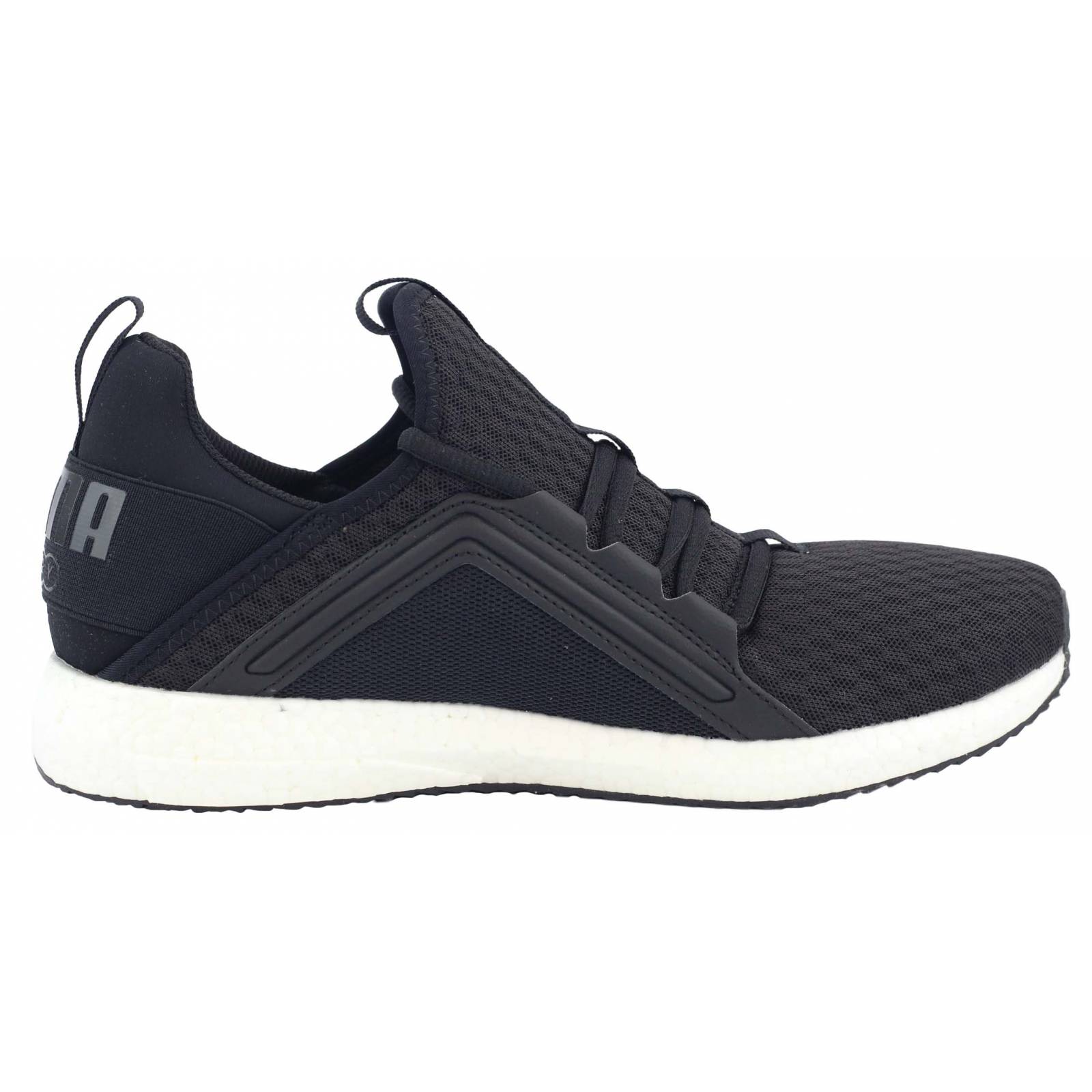 Tenis puma mega nrgy caballero negro blanco
