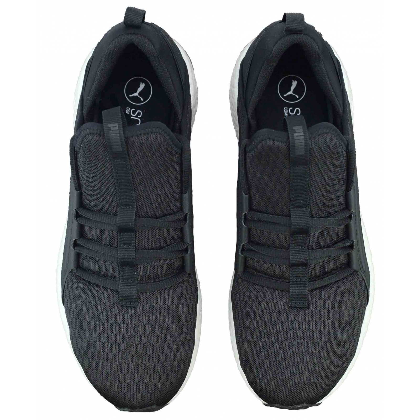 Tenis puma mega nrgy caballero negro blanco
