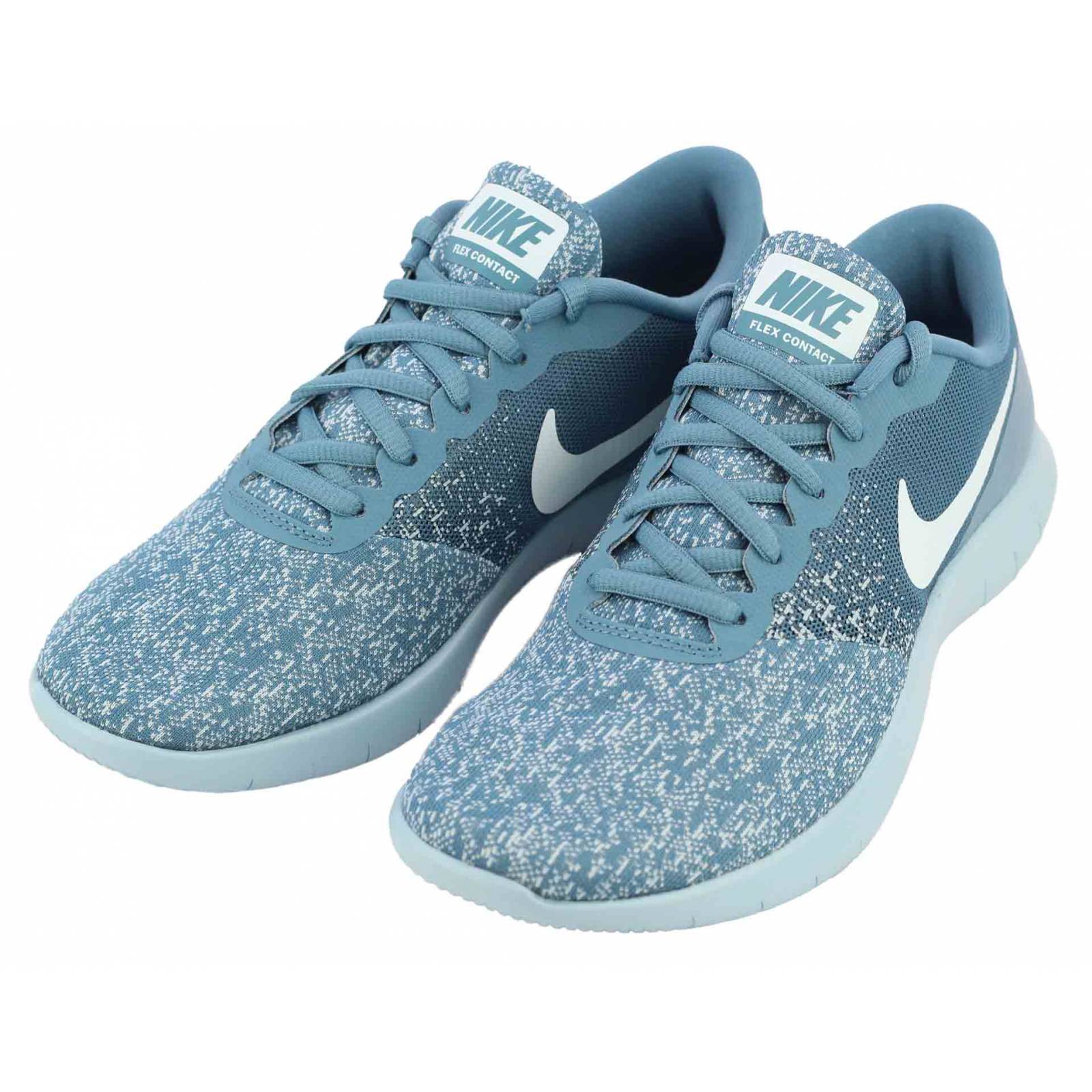 Tenis nike dama nike flex aqua azul con blanco
