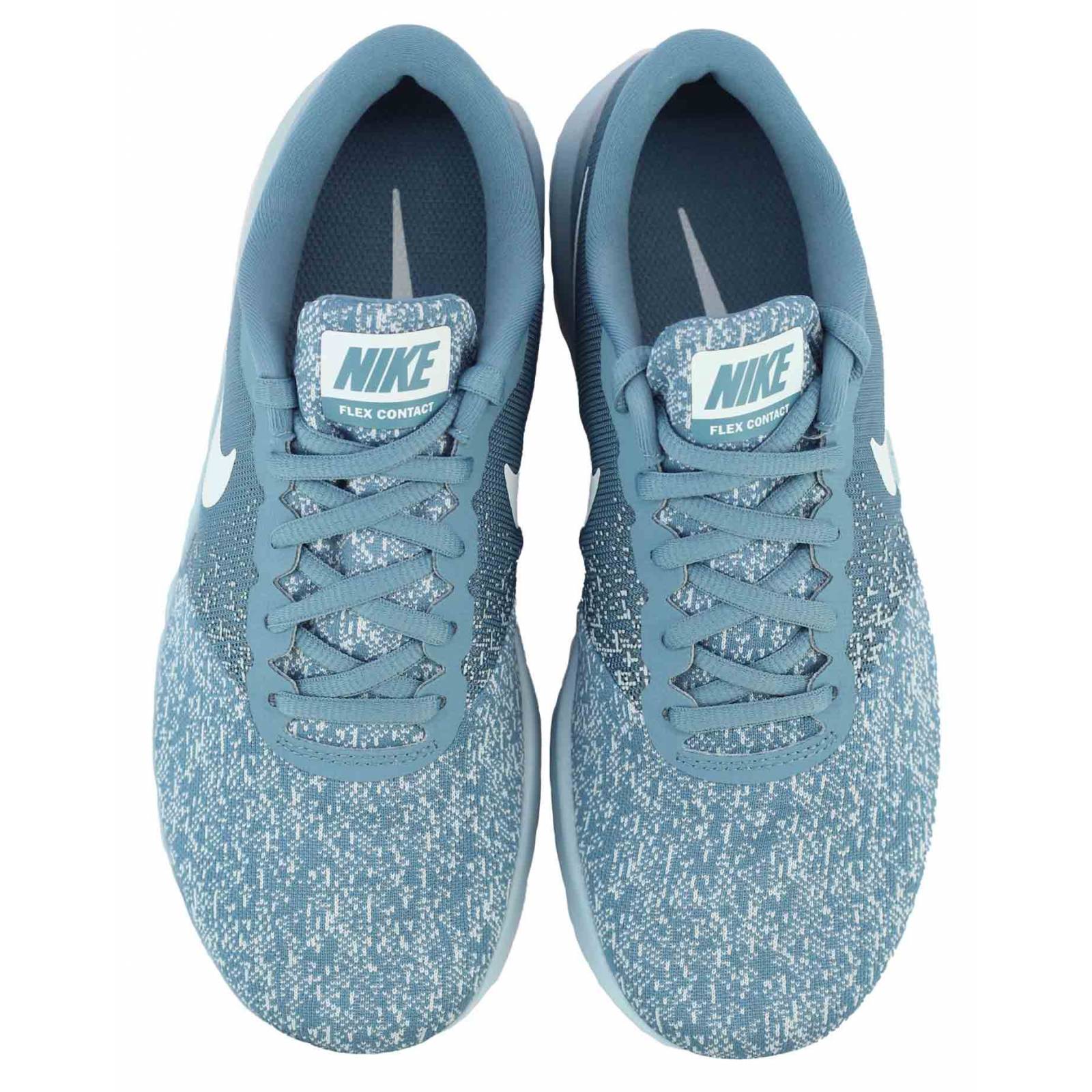Tenis nike dama nike flex aqua azul con blanco