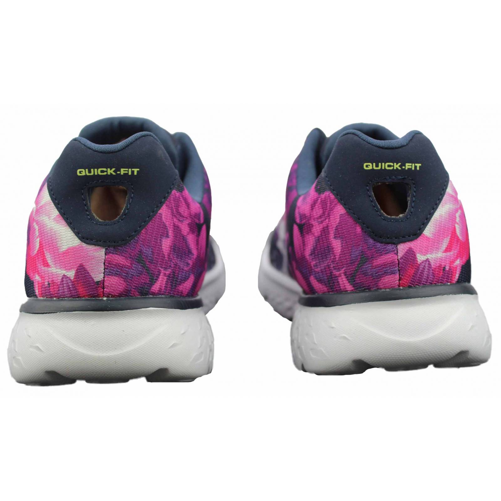 Tenis skechers dama go run 400 strive x morado flores