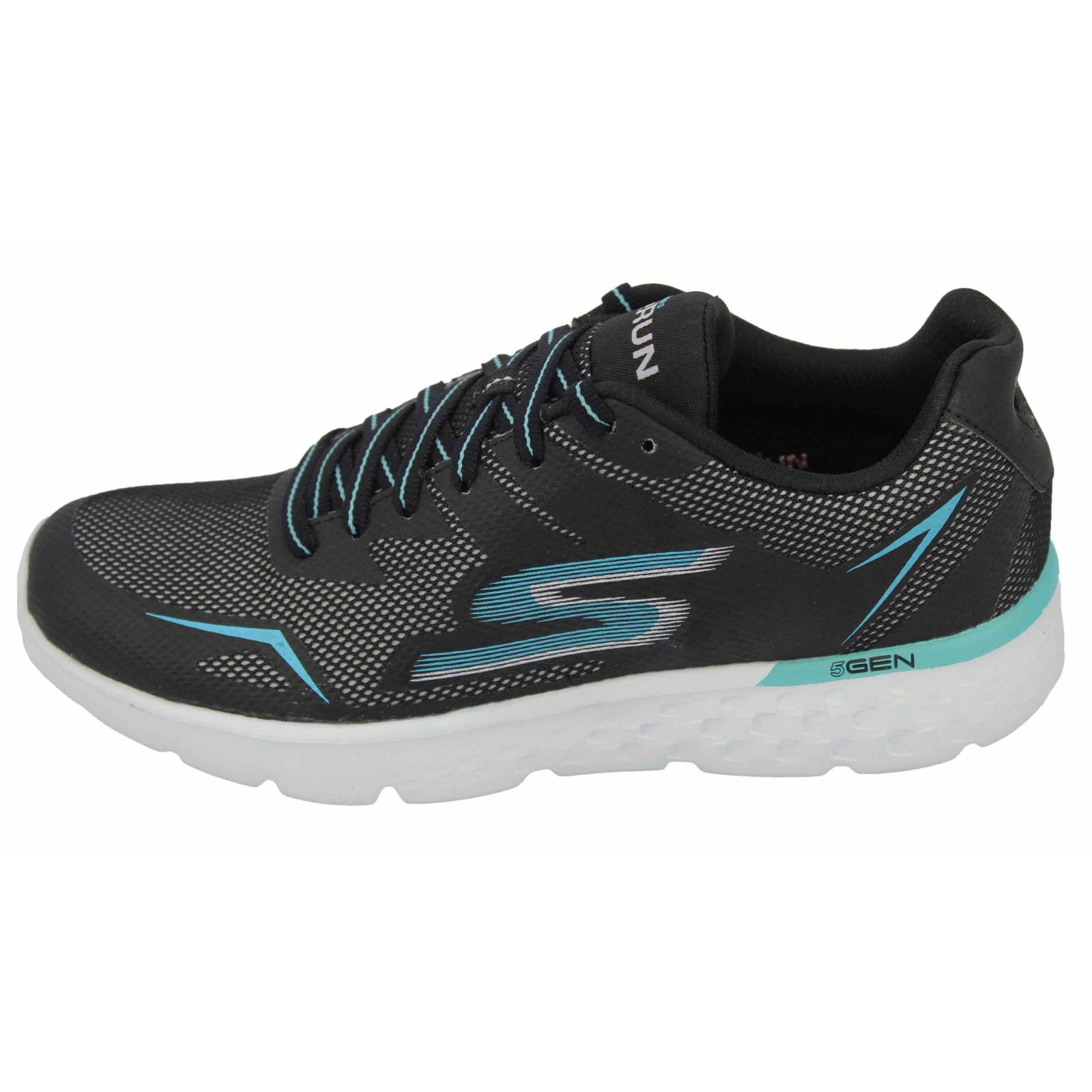 Tenis skechers dama gorun negro verde