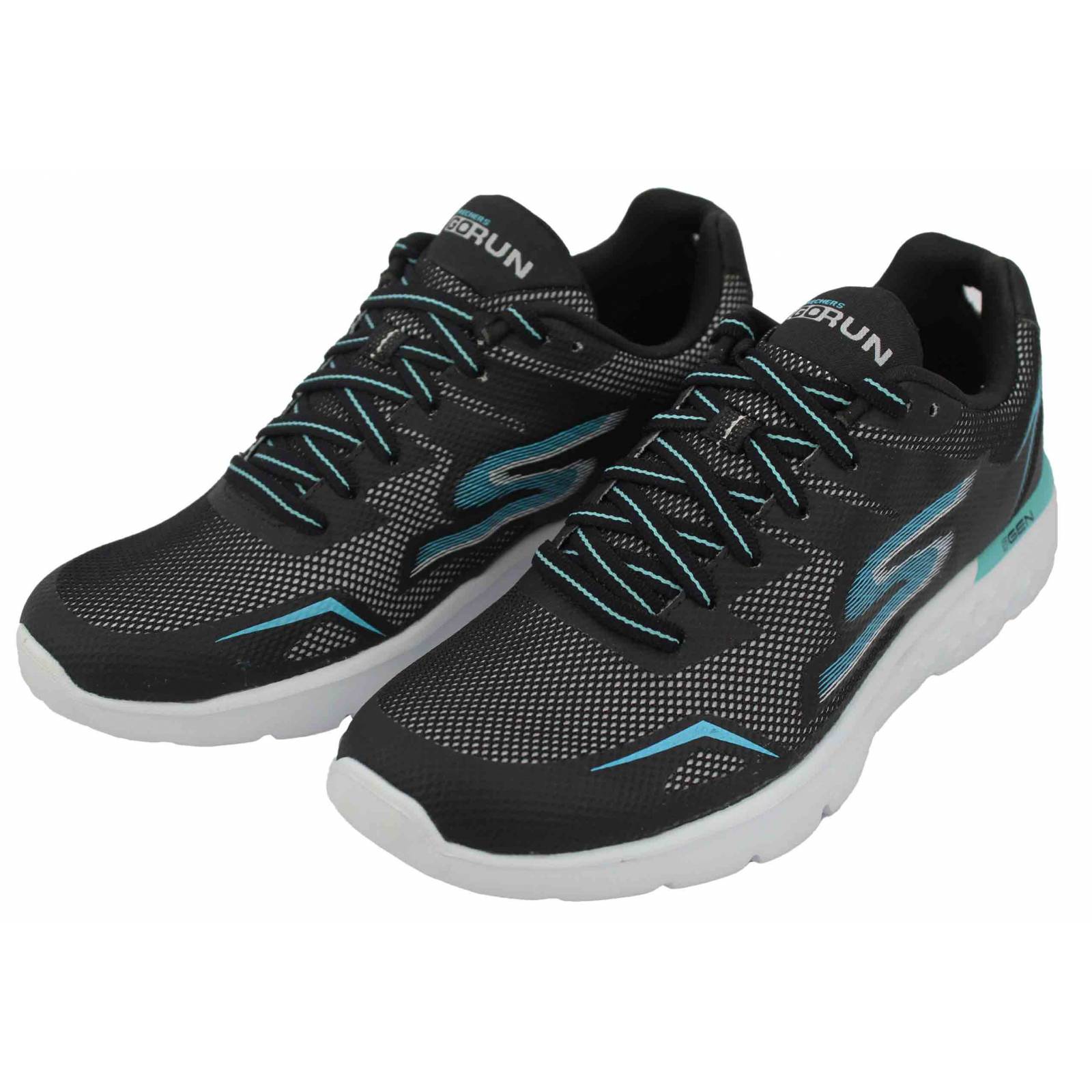 Tenis skechers dama gorun negro verde