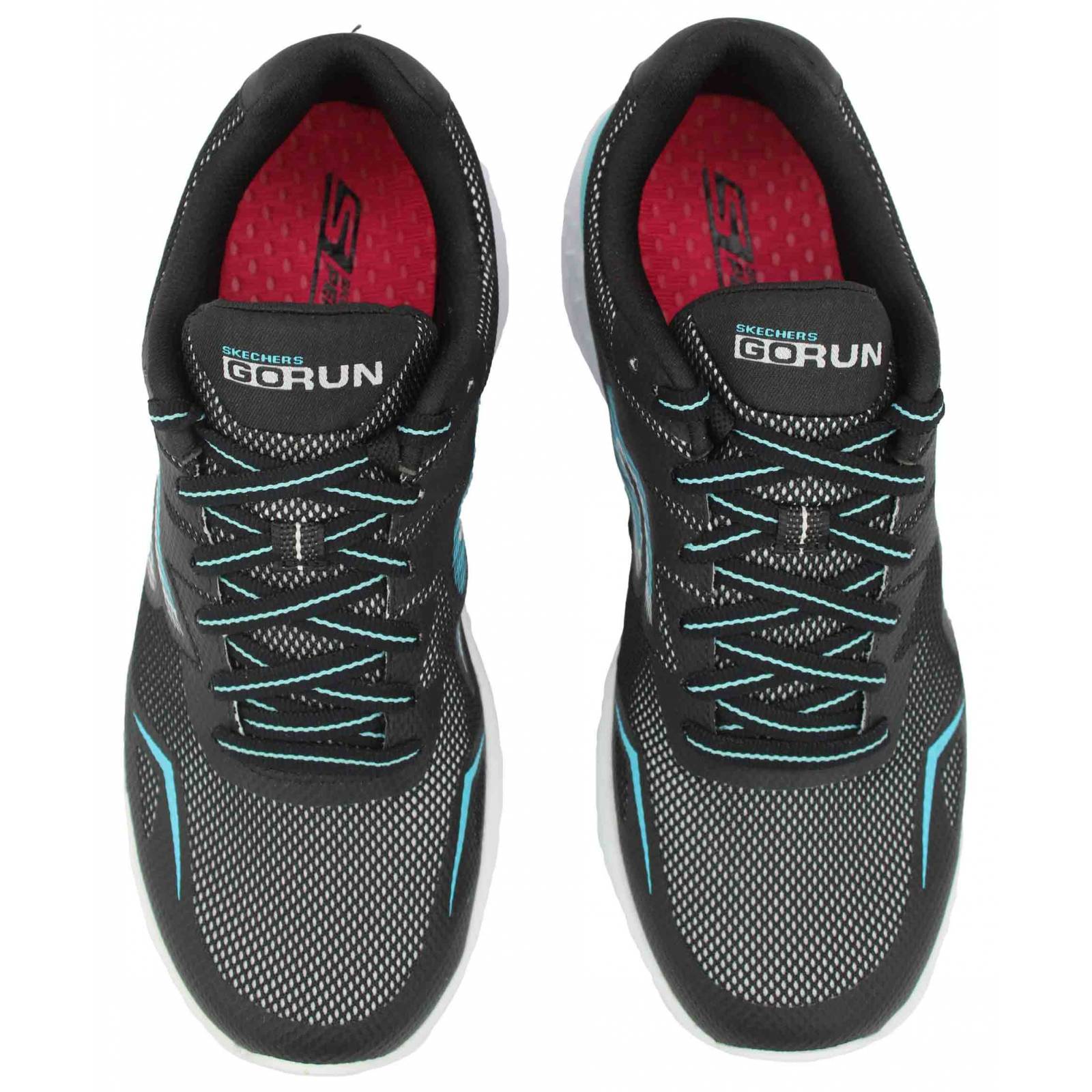 Tenis skechers dama gorun negro verde