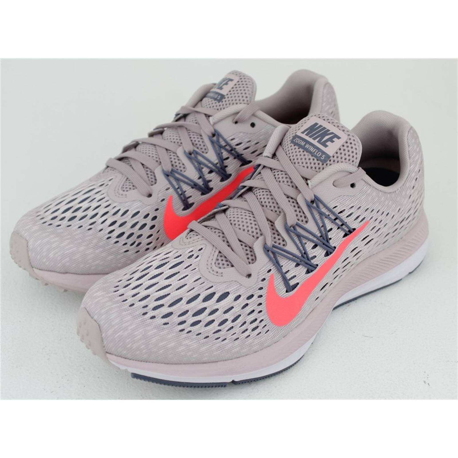 Tenis nike zoom winflo 5 dama gris rojo