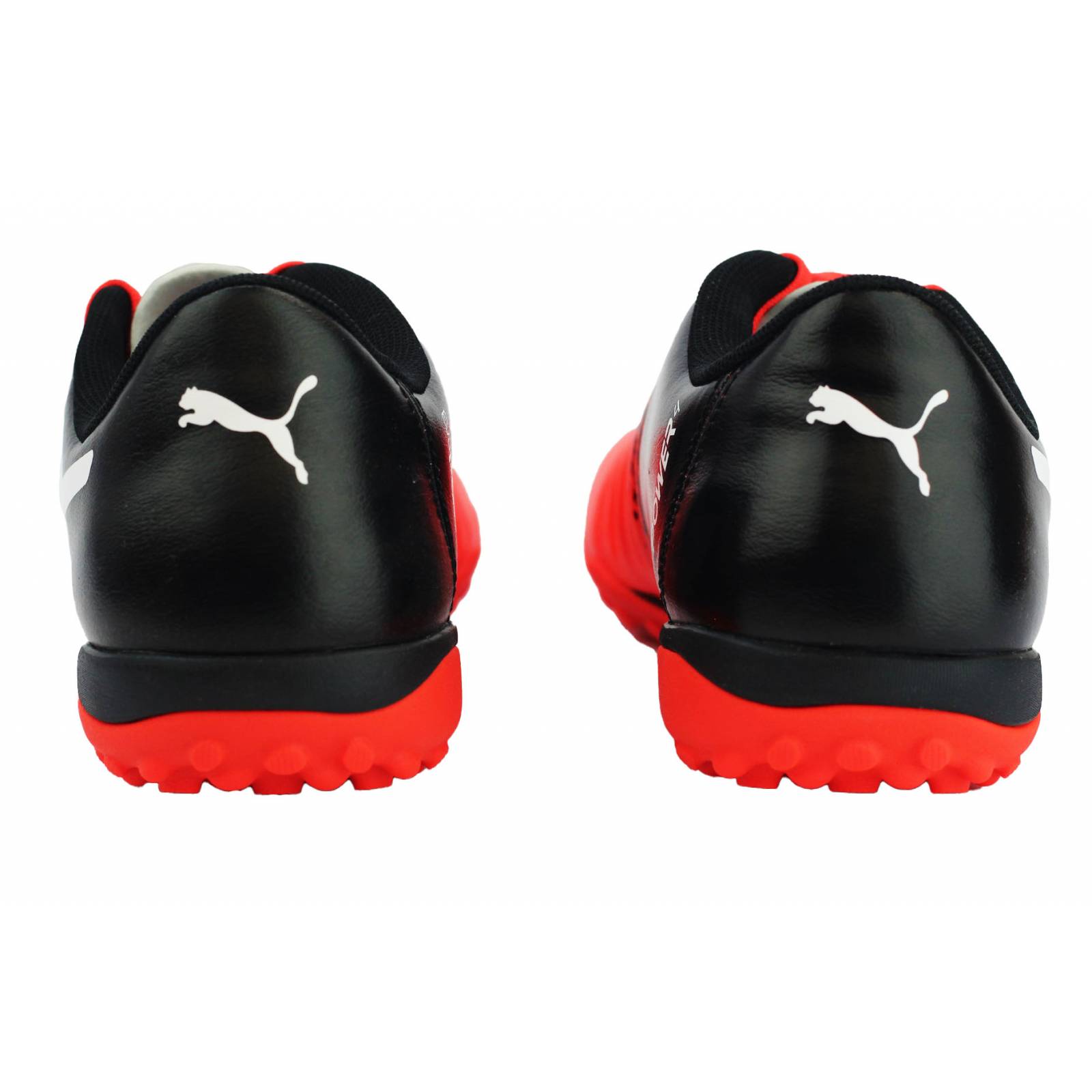 Tenis puma futbol evopower turf caballero negro rojo