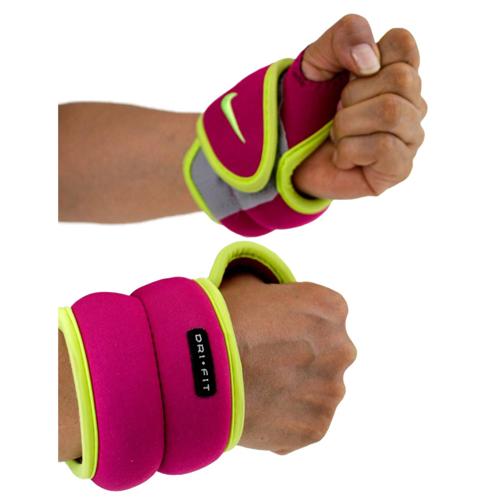 Polaina para muñecas nike .45 kg color rosa amaril