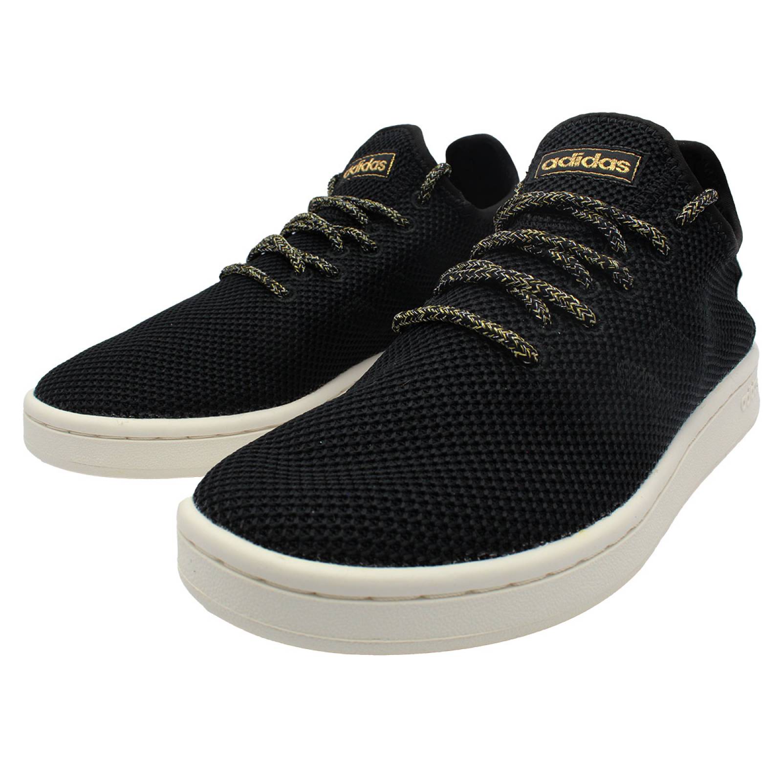 Tenis adidas court adapt dama negro oro