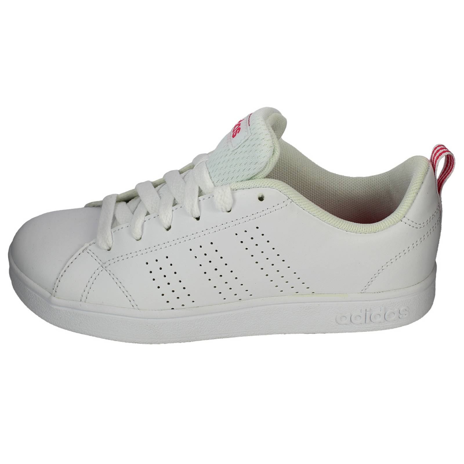 Tenis adidas advantage jr bco rosa