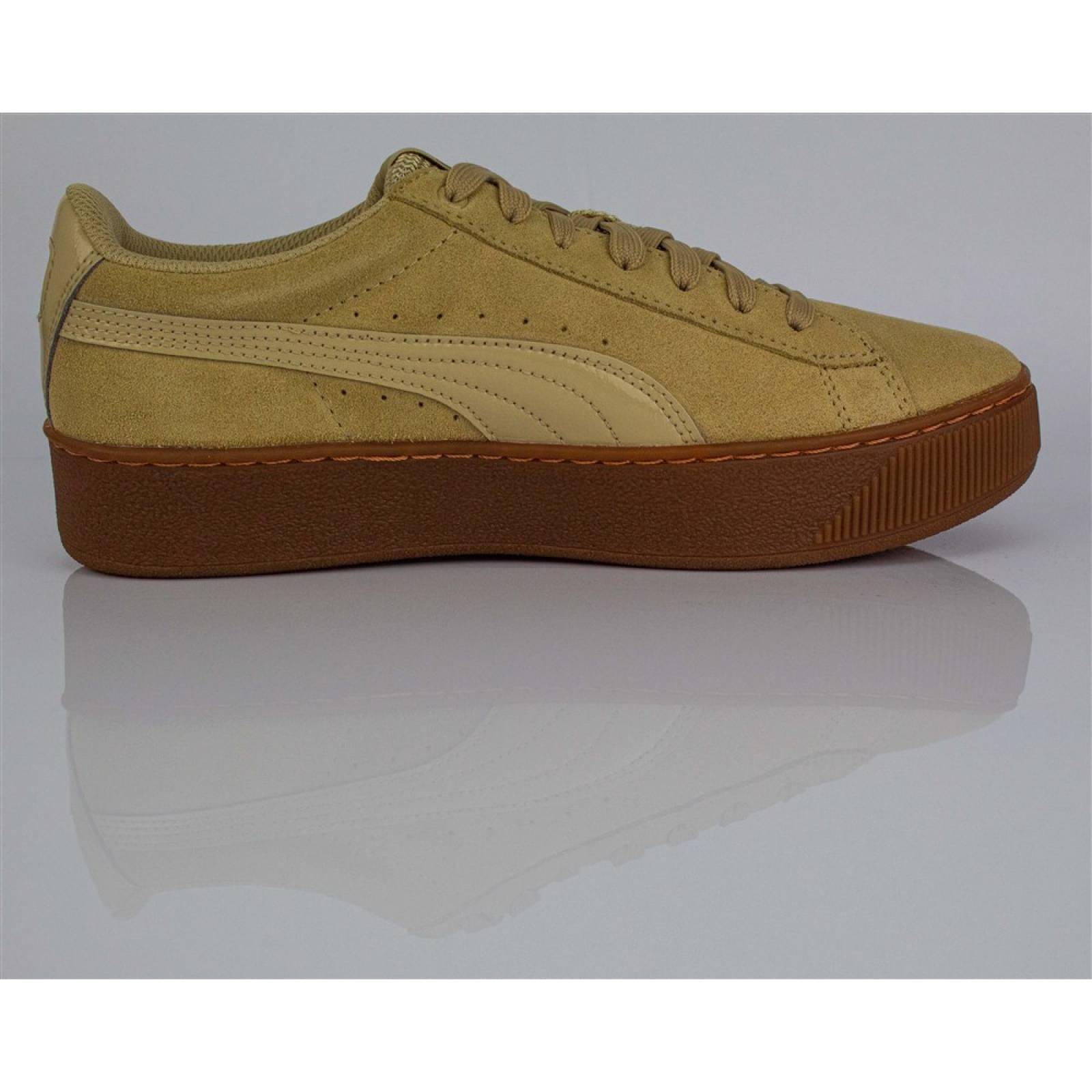 Tenis puma dama vikky plataforma cafe beige