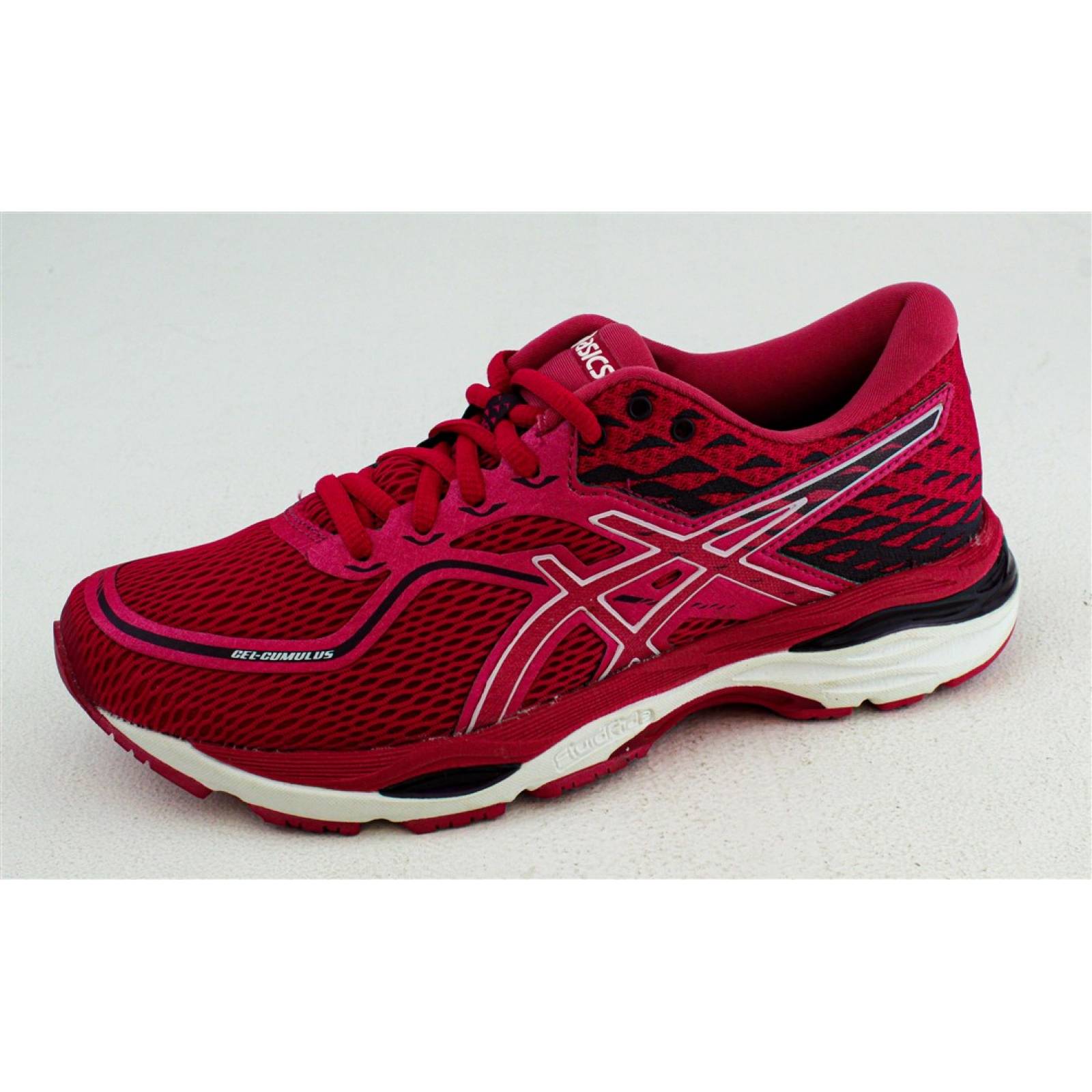 Tenis asics dama gel-cumulus 19 rosa blanco negro