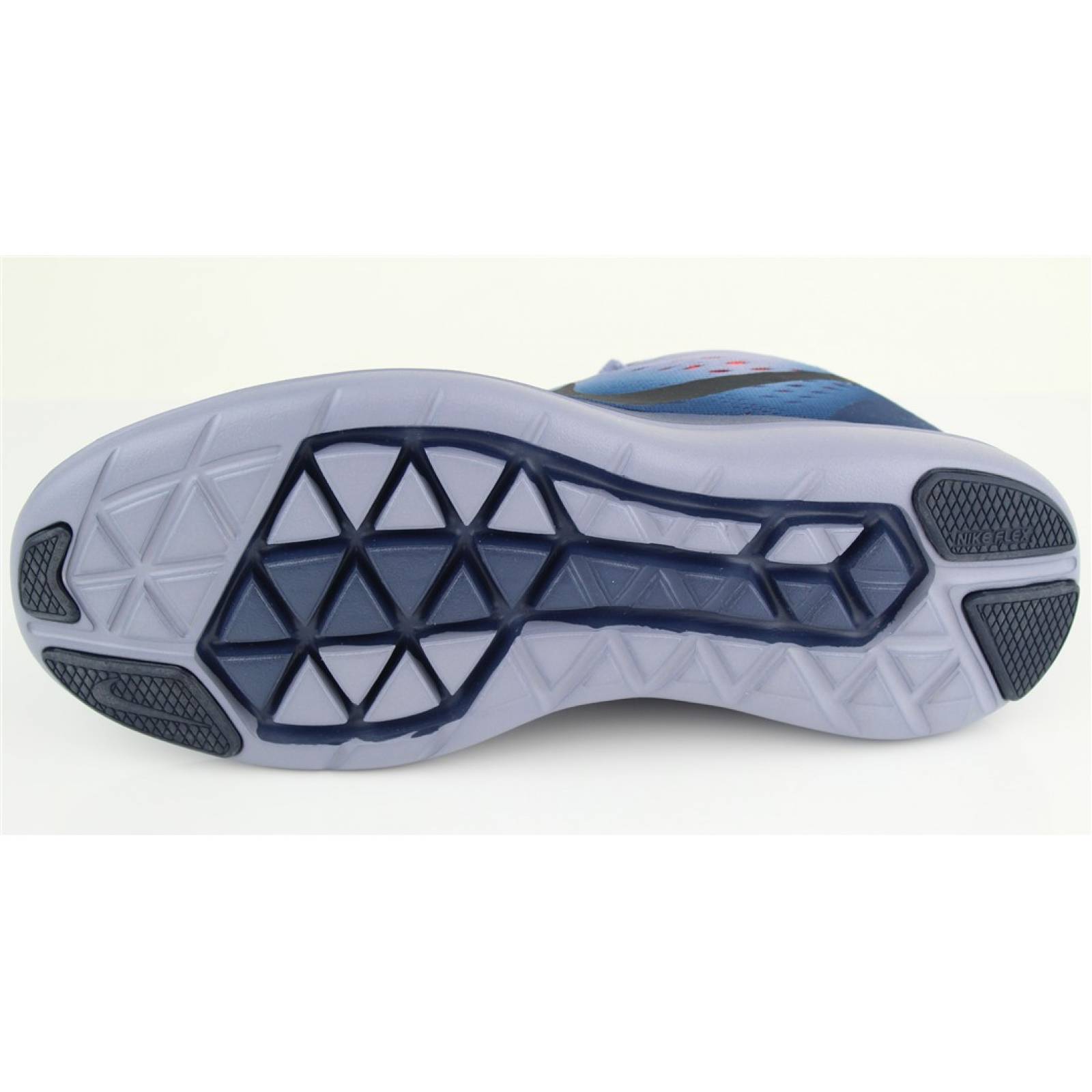 Tenis nike flex 2017 caballero gris azul negro