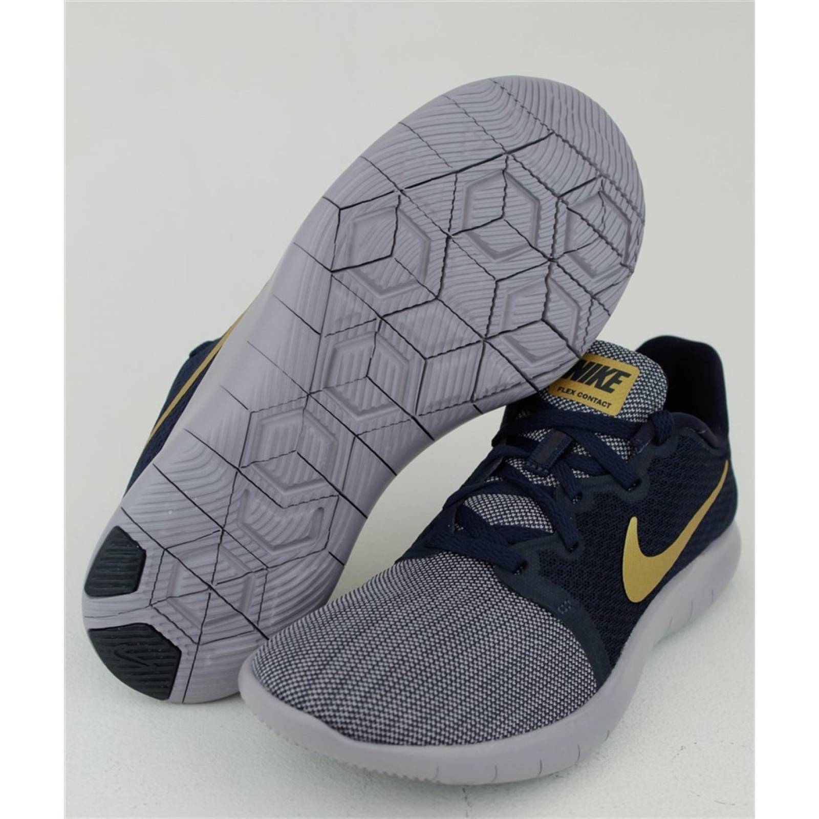 Tenis nike flex contact 2 dama azul gris aa7409402