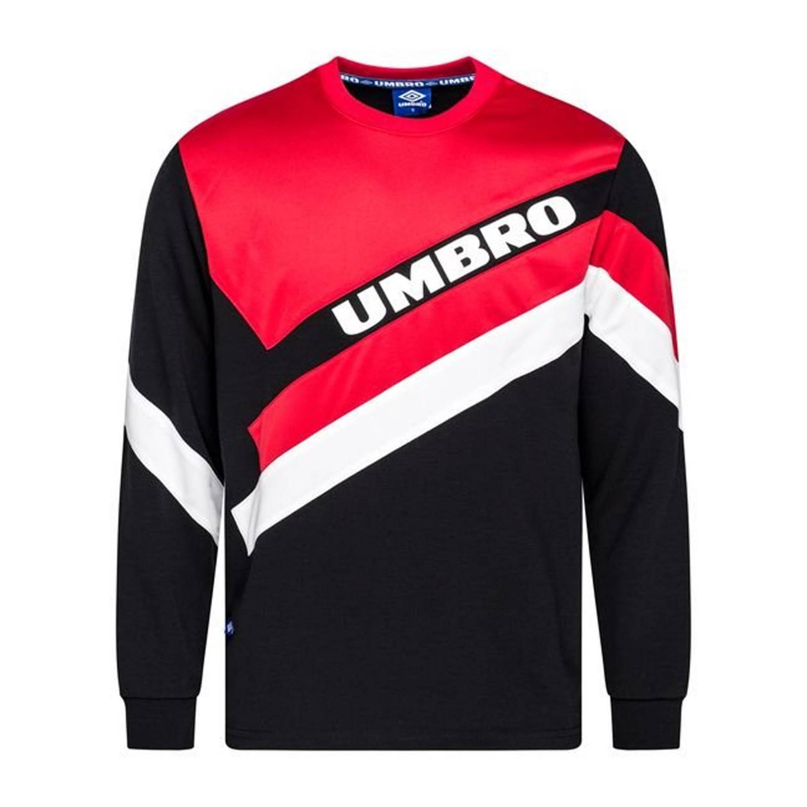 Sudadera umbro sector crew caballero rojo negro