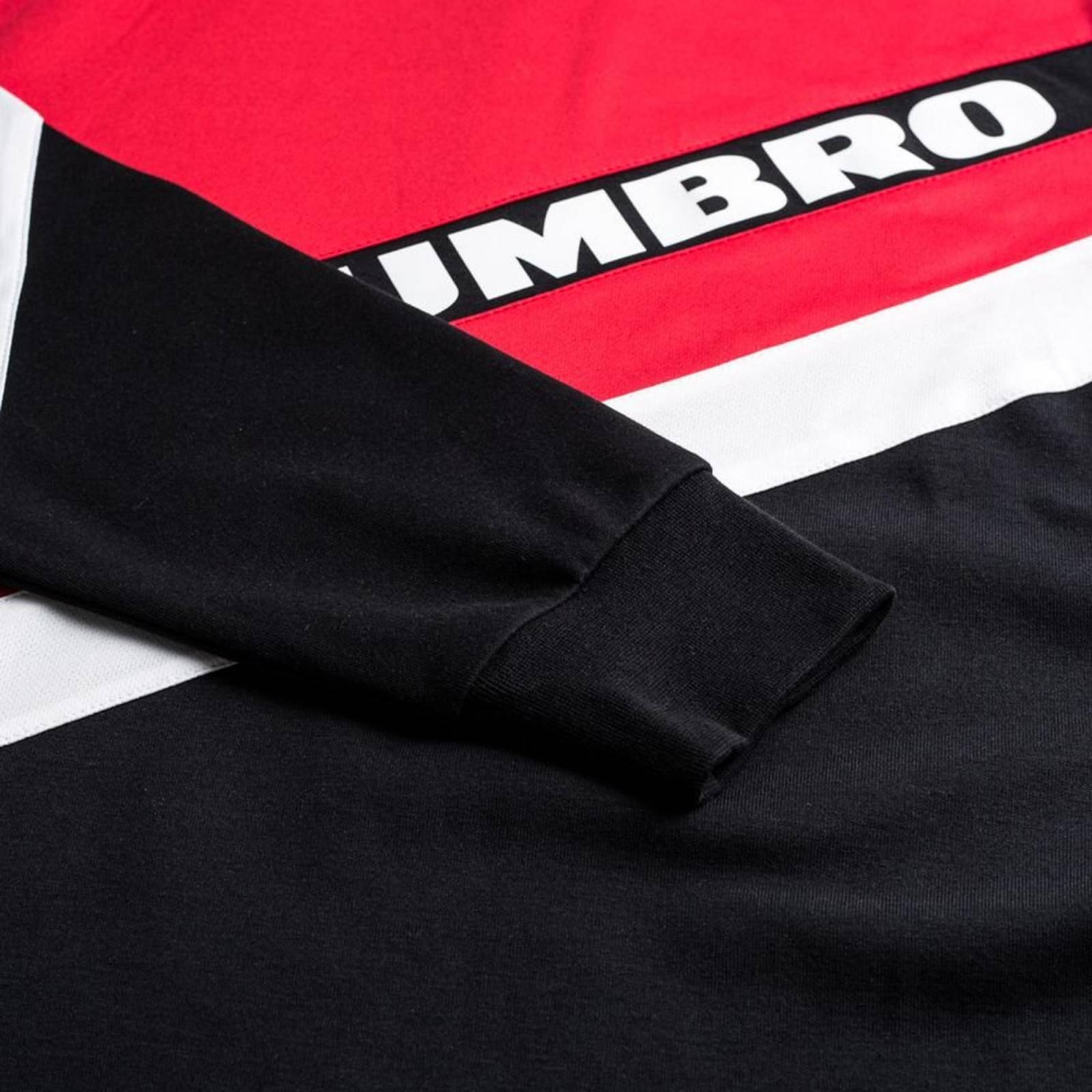 Sudadera umbro sector crew caballero rojo negro